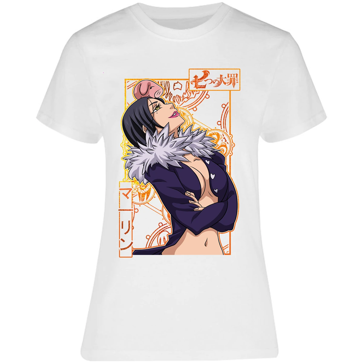Blusa Seven Deadly Sins Merlin Seven Deadly Sins Blusa para Mujer 18