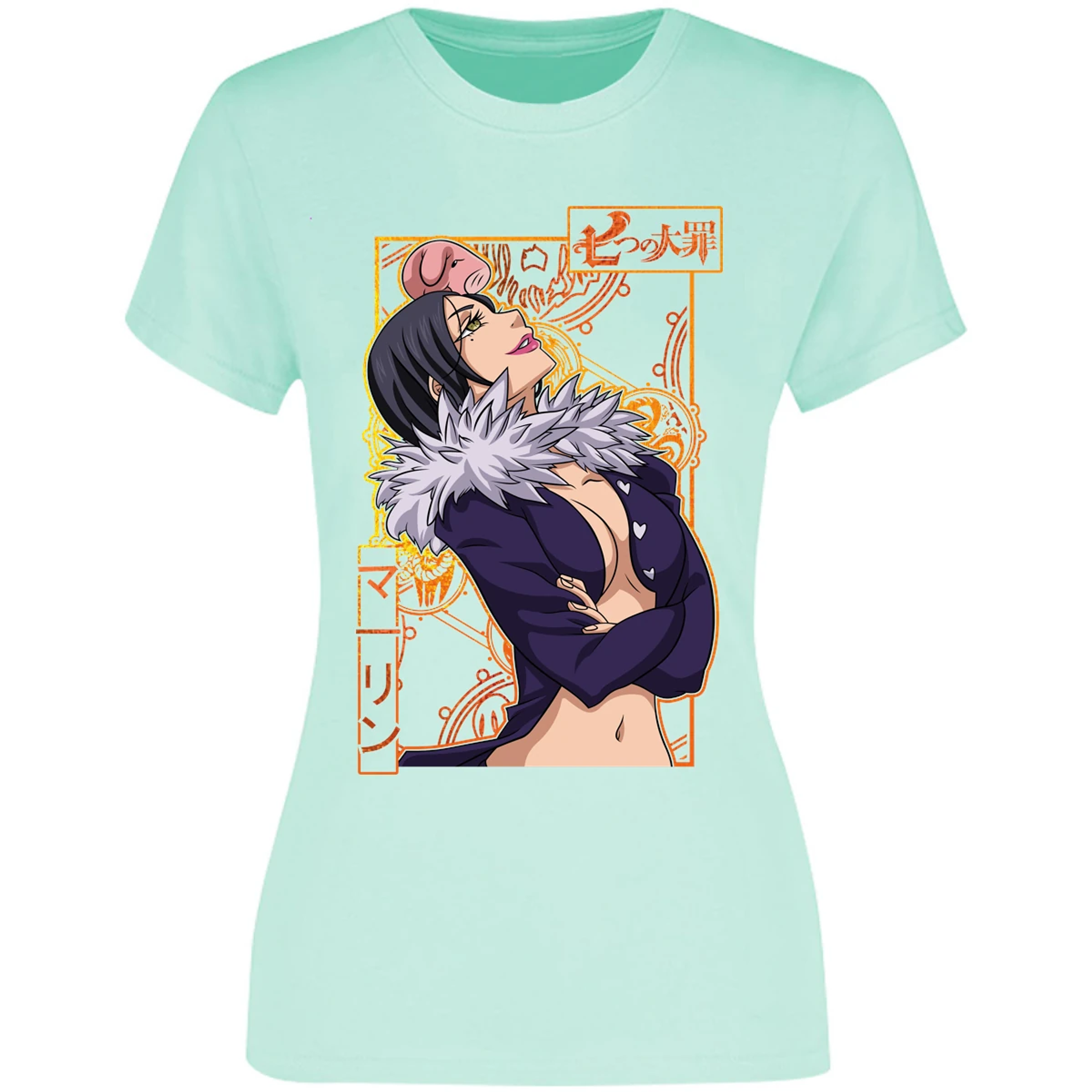 Blusa Seven Deadly Sins Merlin Seven Deadly Sins Blusa para Mujer 10