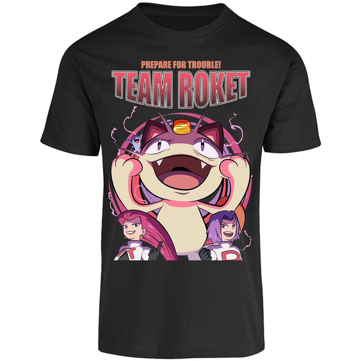 Playera Pokemon Team Rocket para Adulto 21