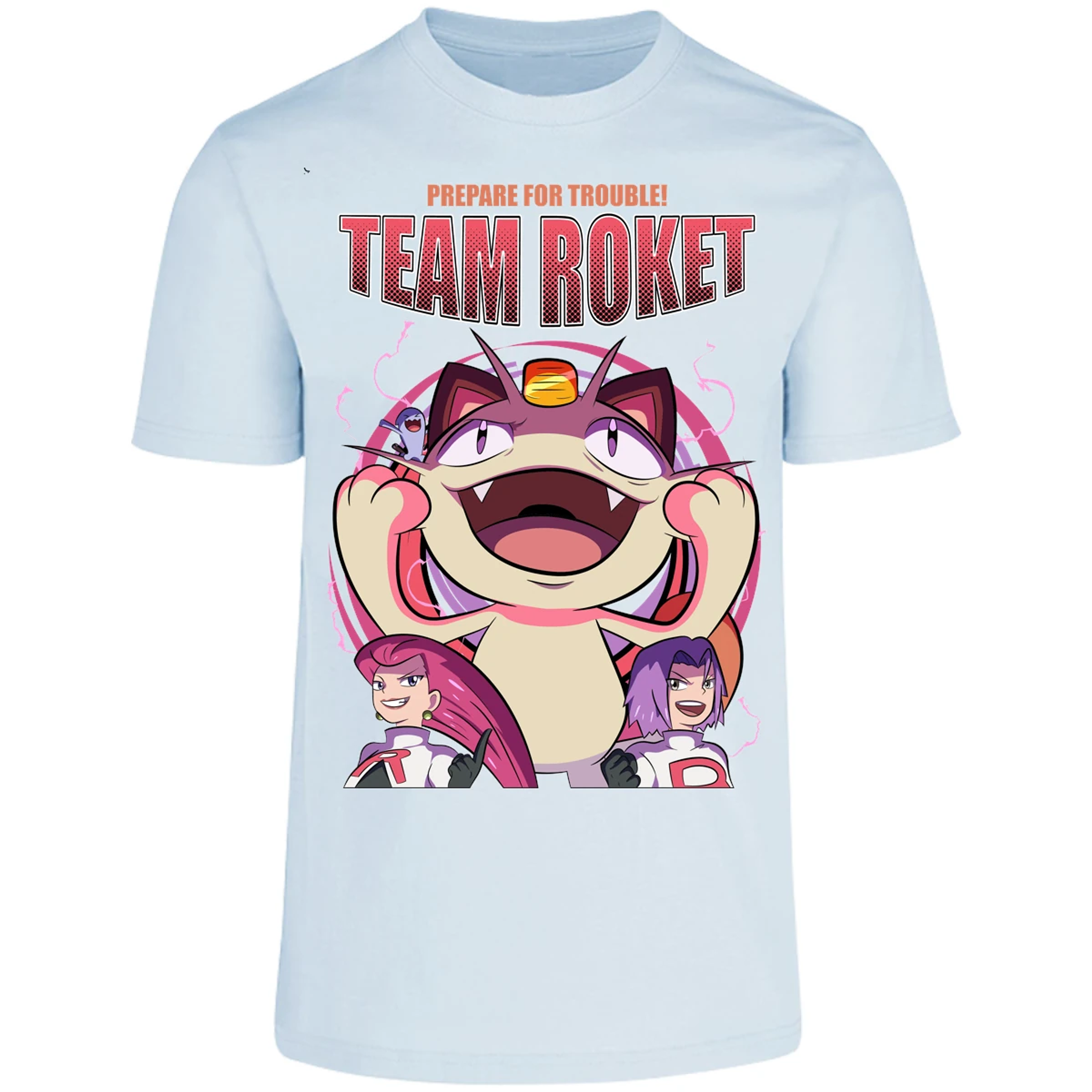Playera Pokemon Team Rocket para Adulto 17