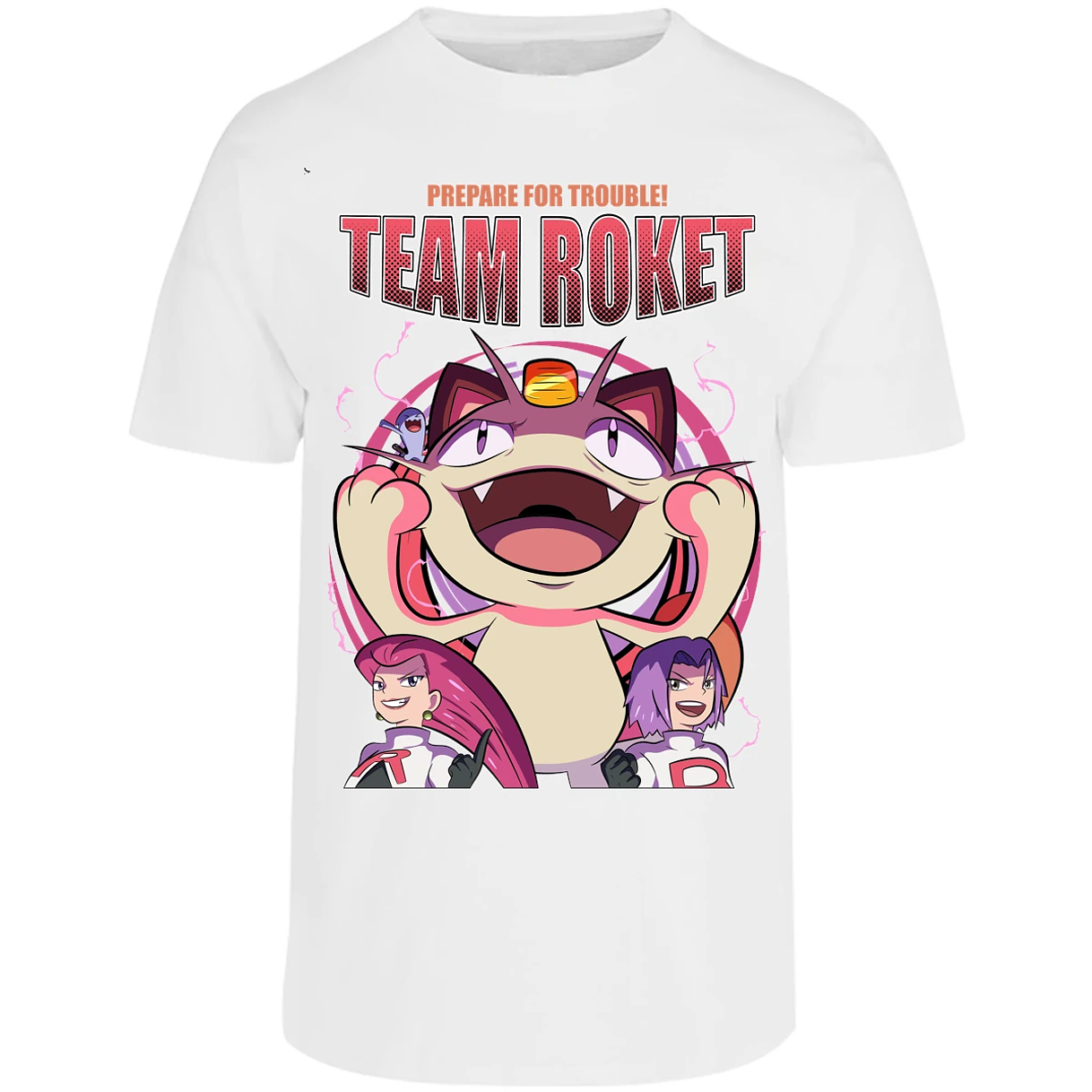 Playera Pokemon Team Rocket para Adulto 28