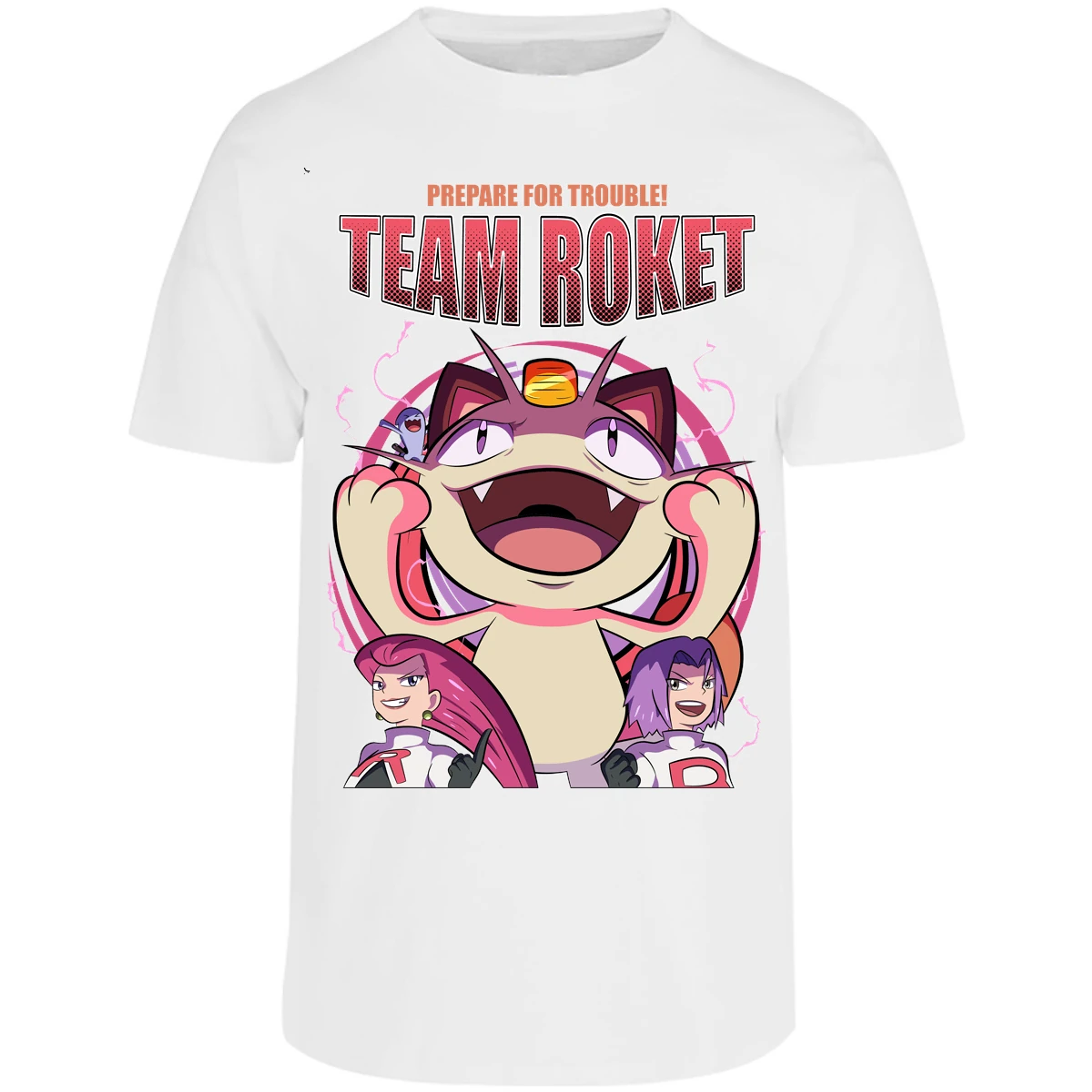 Playera Pokemon Team Rocket para Adulto 28