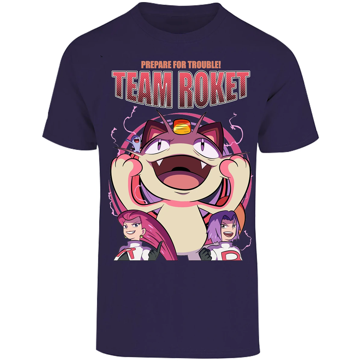 Playera Pokemon Team Rocket para Adulto 3