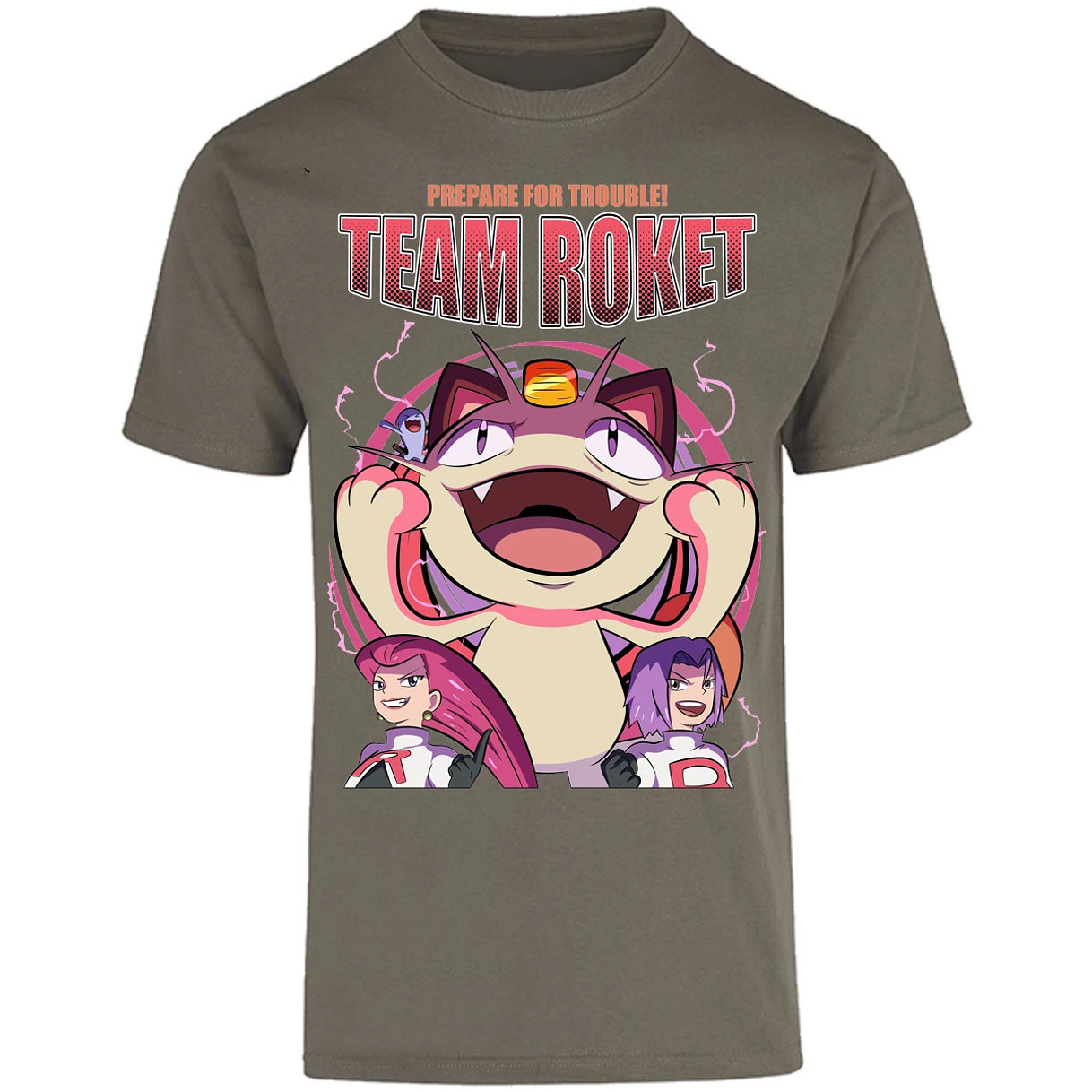 Playera Pokemon Team Rocket para Adulto 11
