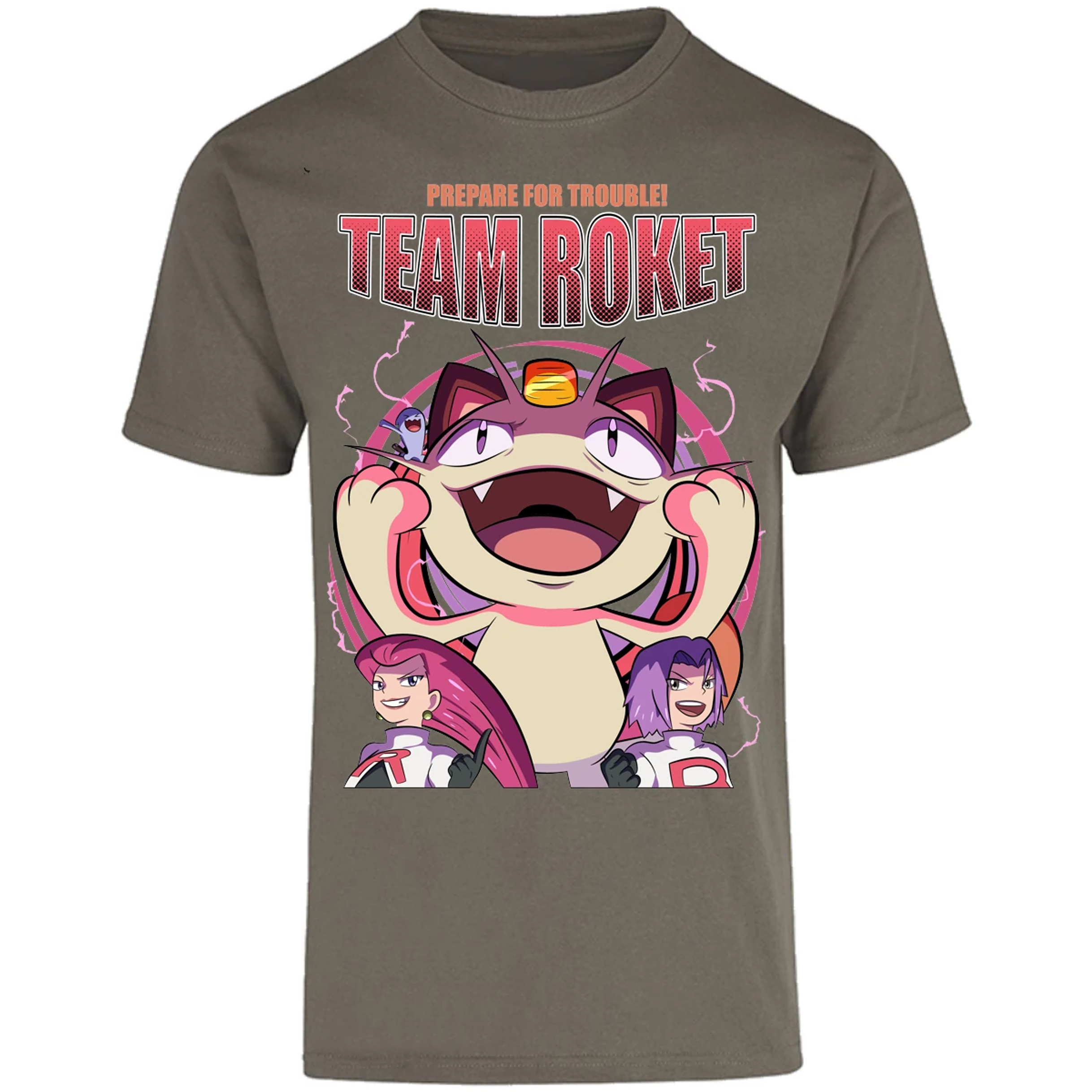 Playera Pokemon Team Rocket para Adulto 11