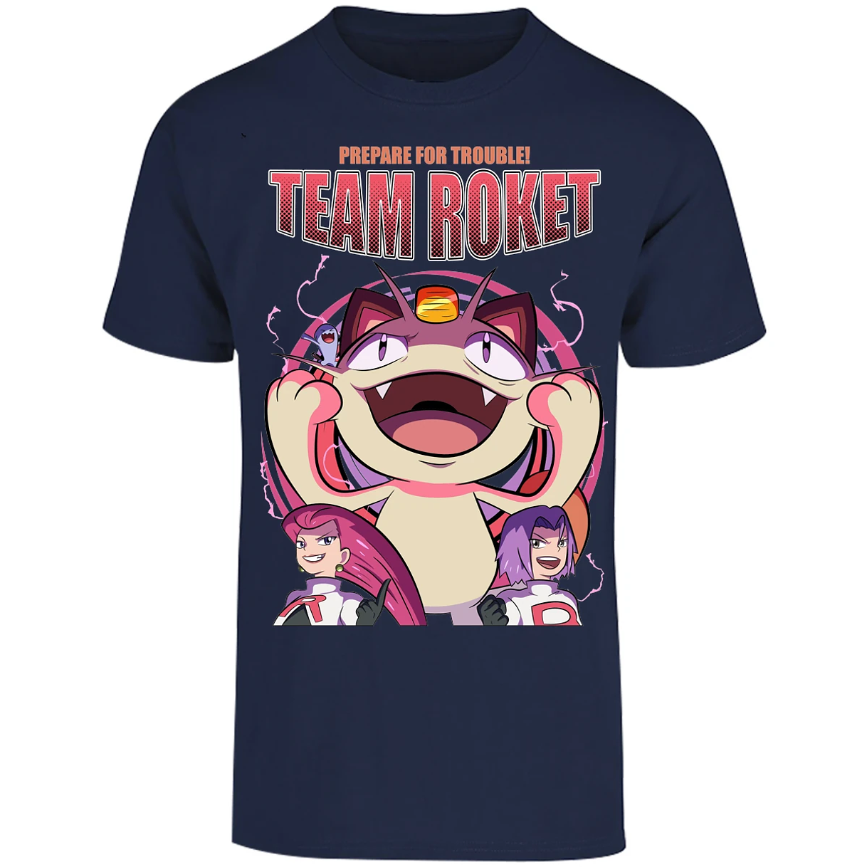 Playera Pokemon Team Rocket para Adulto 14