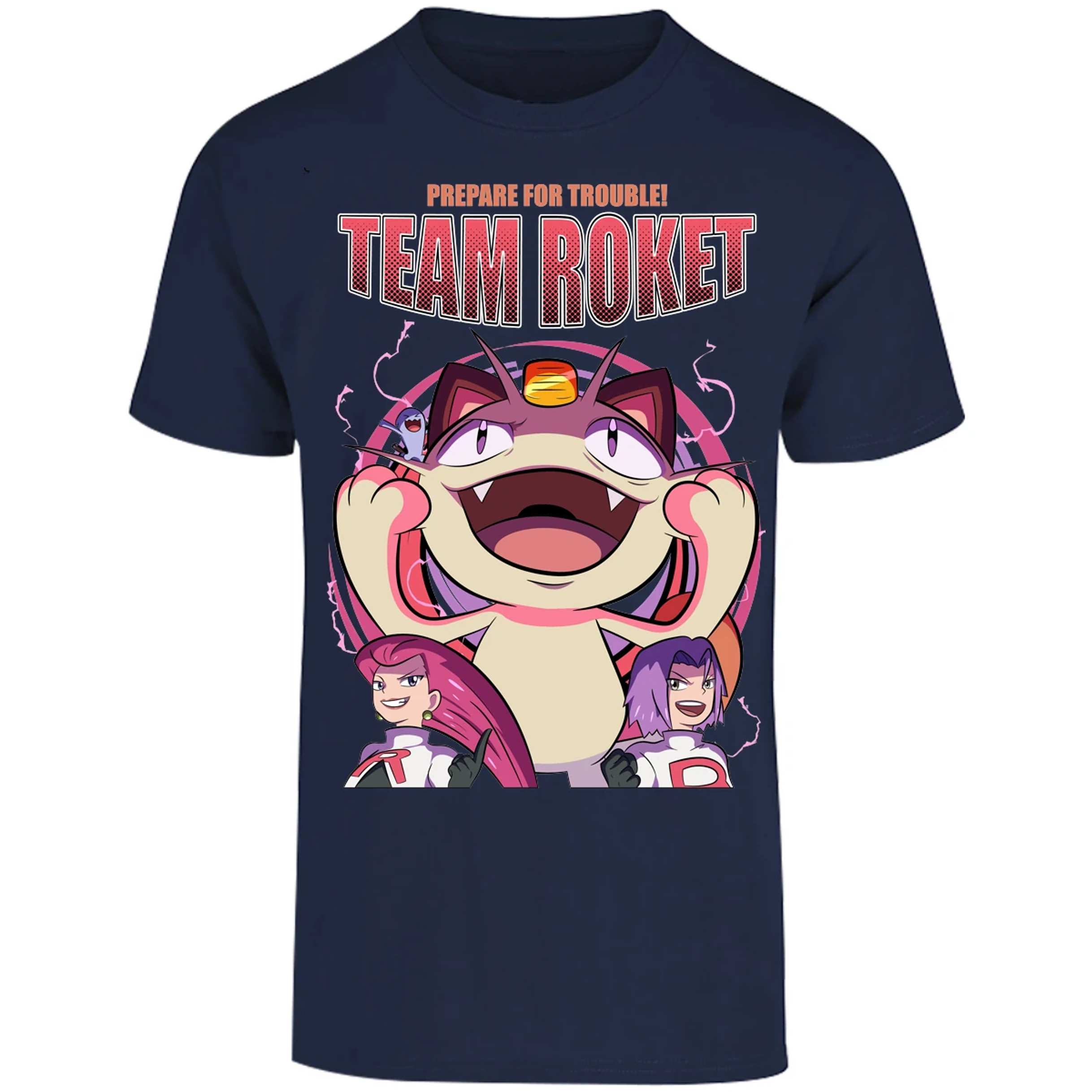 Playera Pokemon Team Rocket para Adulto 14