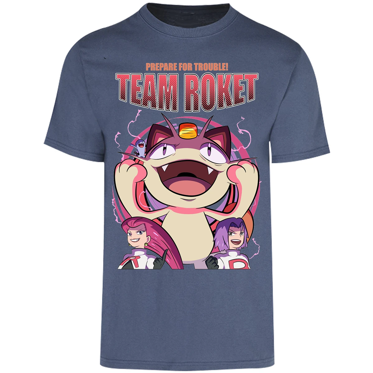 Playera Pokemon Team Rocket para Adulto 25