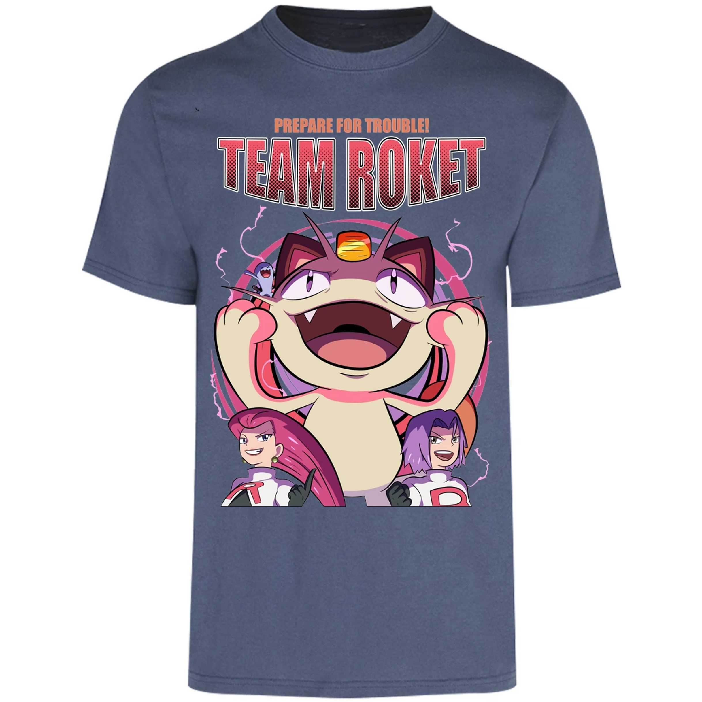 Playera Pokemon Team Rocket para Adulto 25
