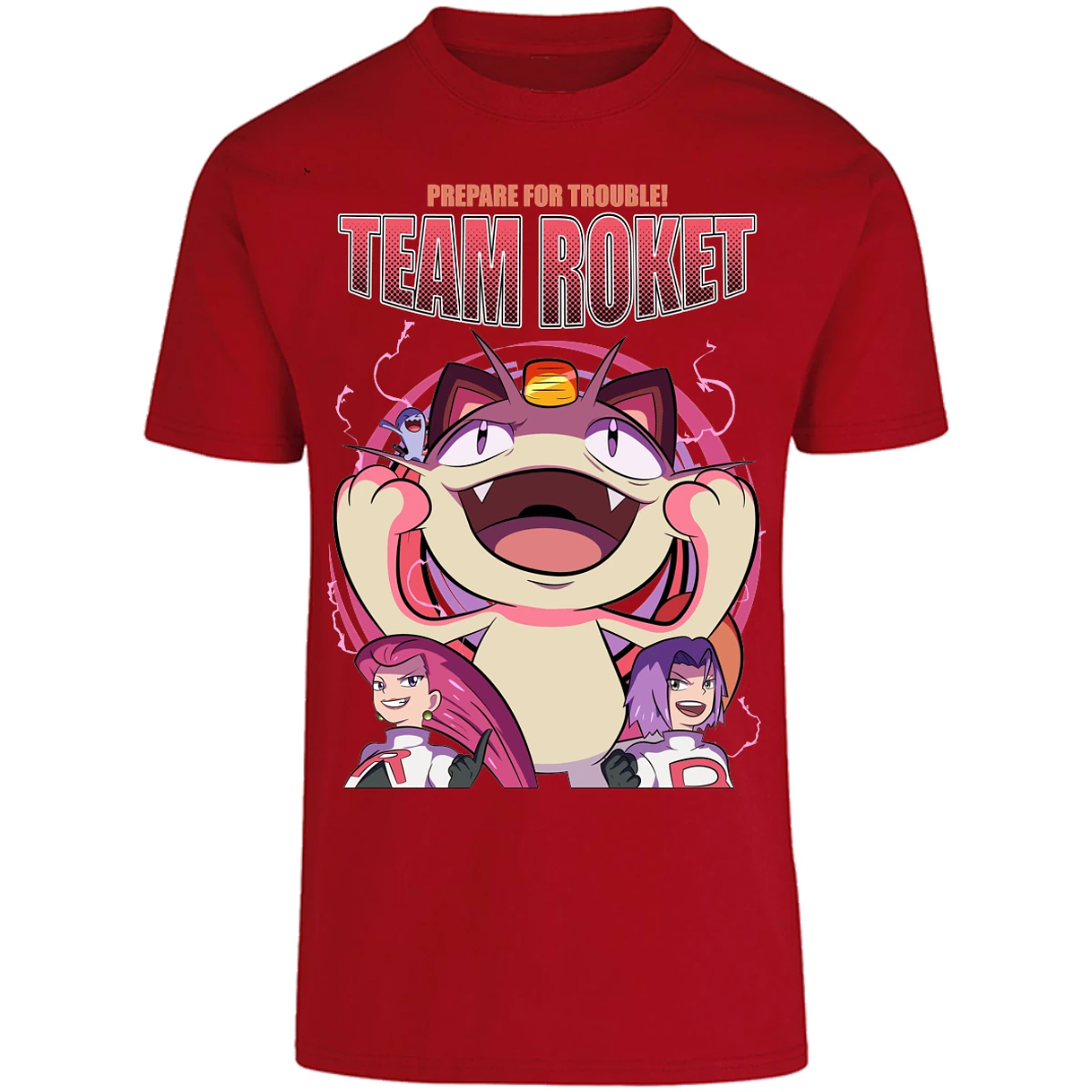 Playera Pokemon Team Rocket para Adulto 27