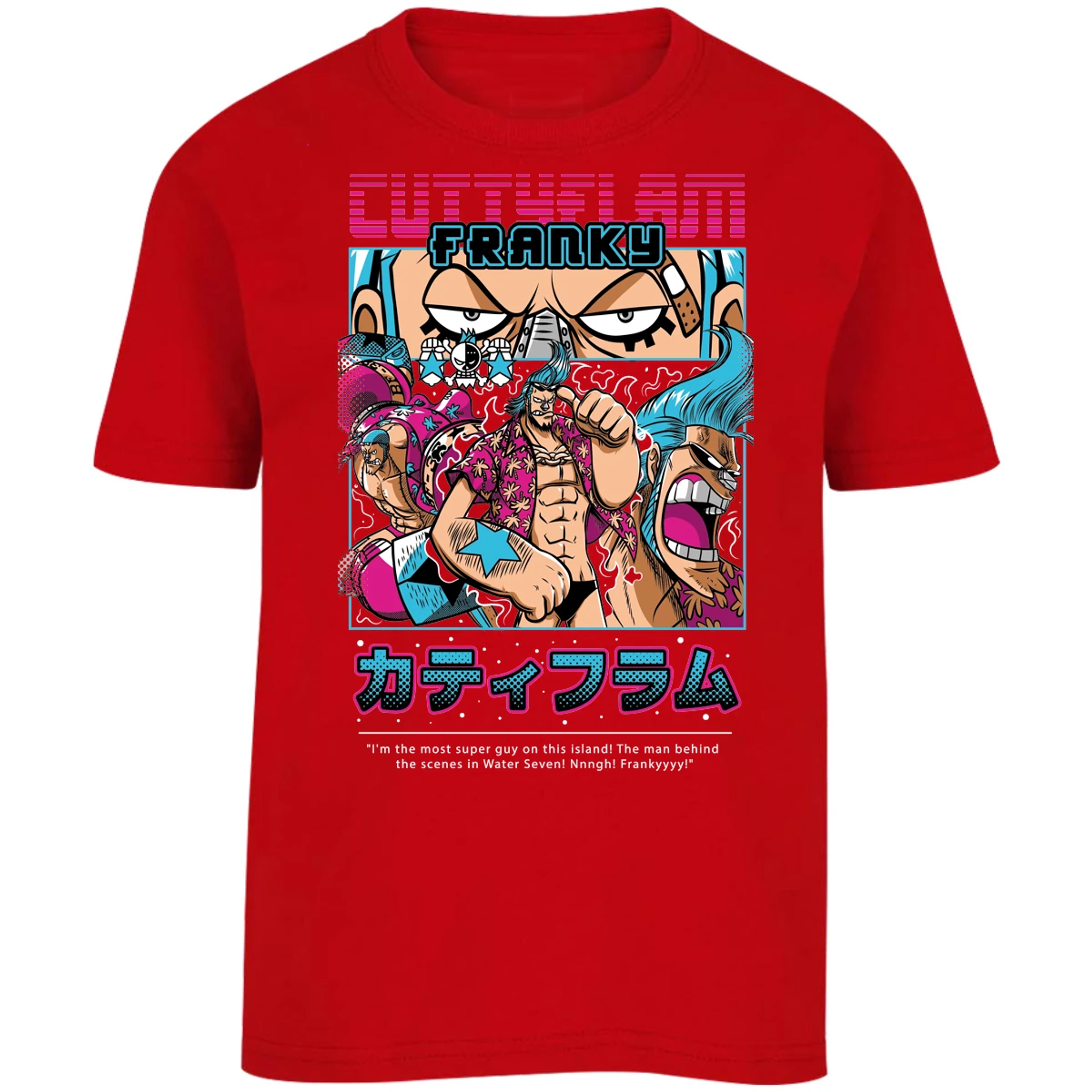 Playera One Piece Frankie Anime para Niño 7