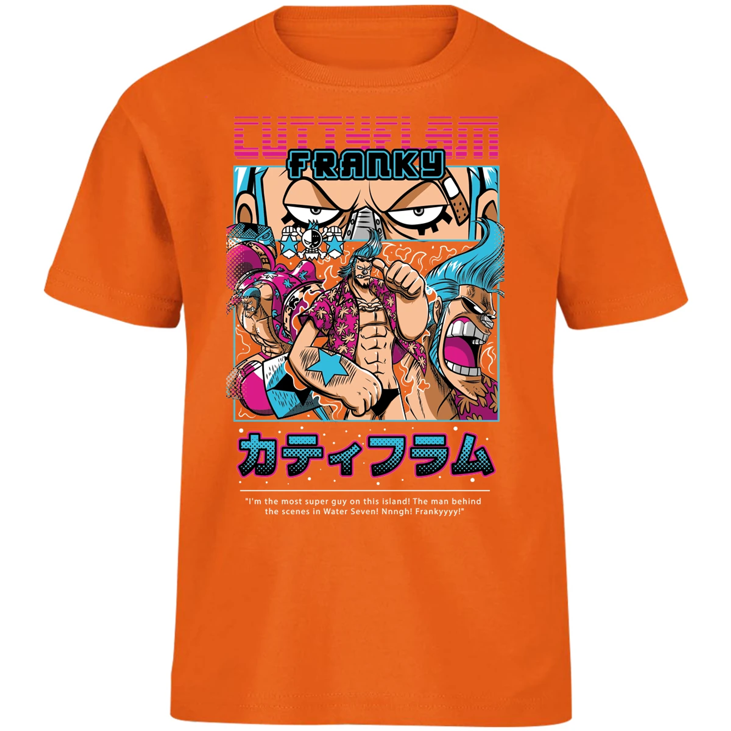 Playera One Piece Frankie Anime para Niño 19