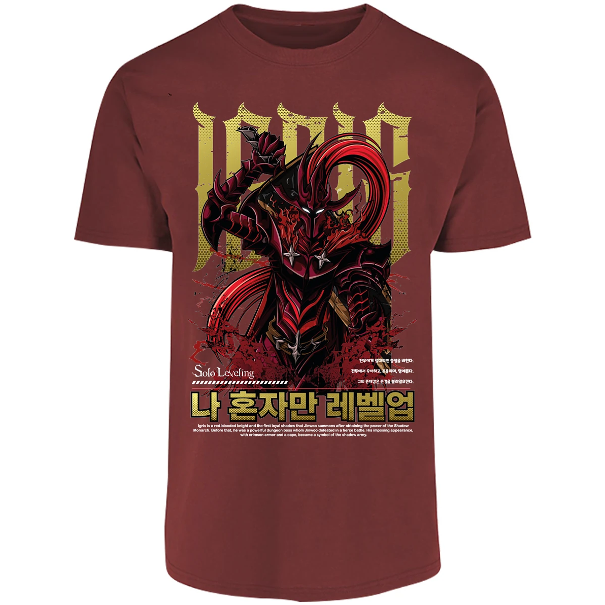 Playera Solo Leveling Igris Solo Leveling para Adulto 30