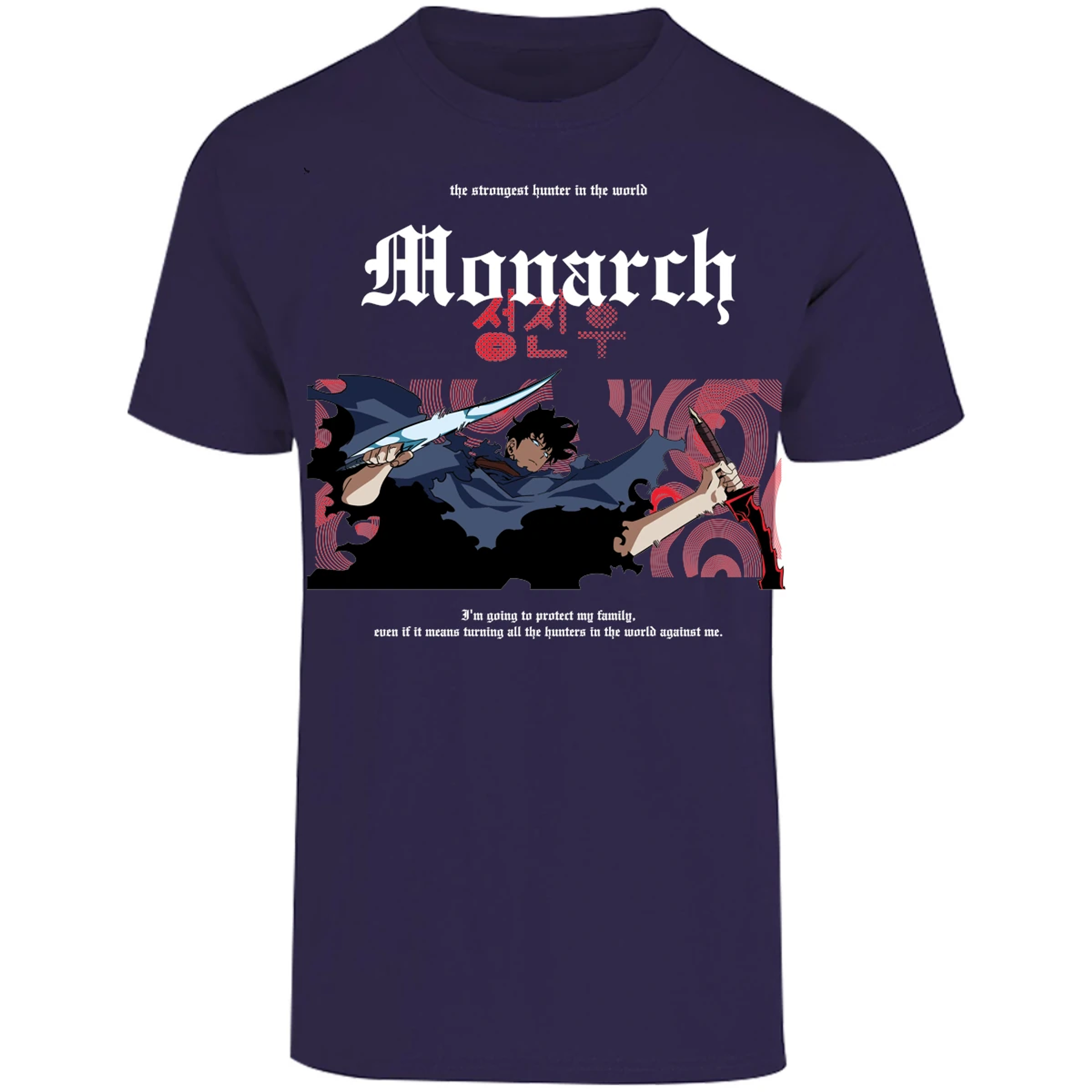 Playera Solo Leveling Jin Woo Monarch para Adulto 3