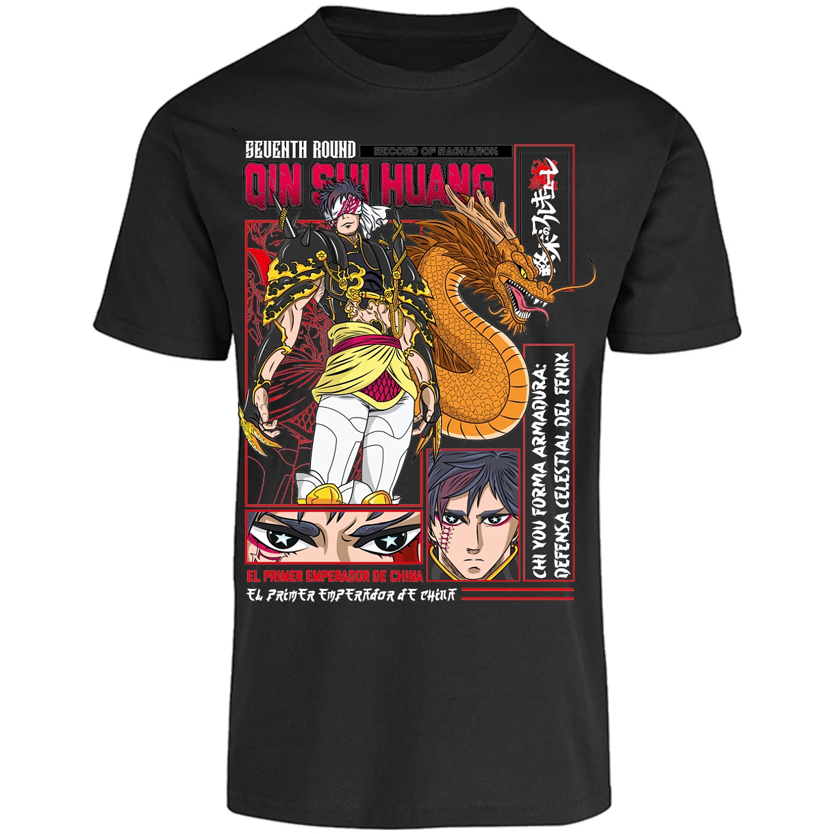Playera Record Of Ragnarok Quin Shin Wan para Adulto 5