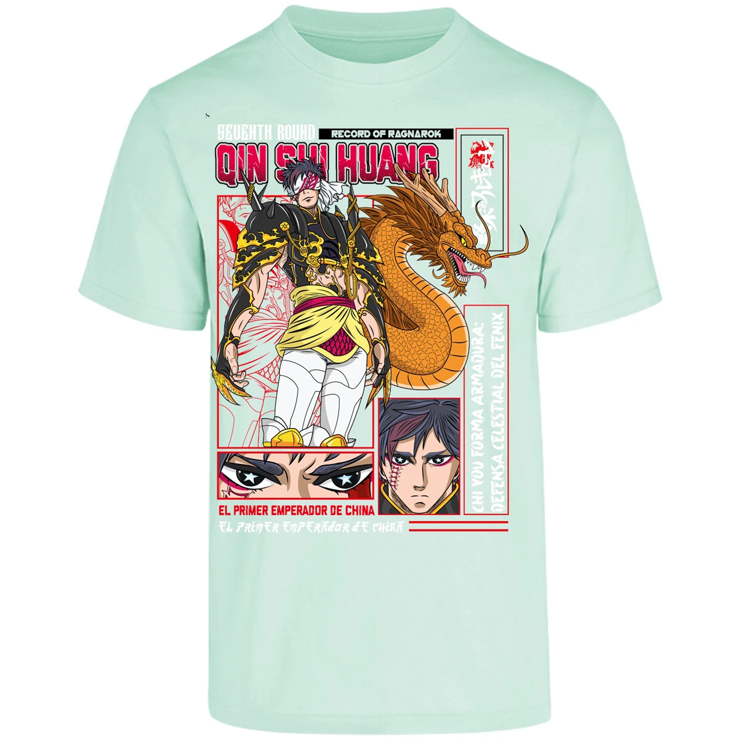 Playera Record Of Ragnarok Quin Shin Wan para Adulto 10