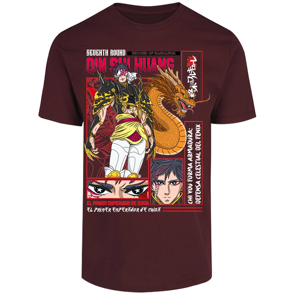 Playera Record Of Ragnarok Quin Shin Wan para Adulto 7