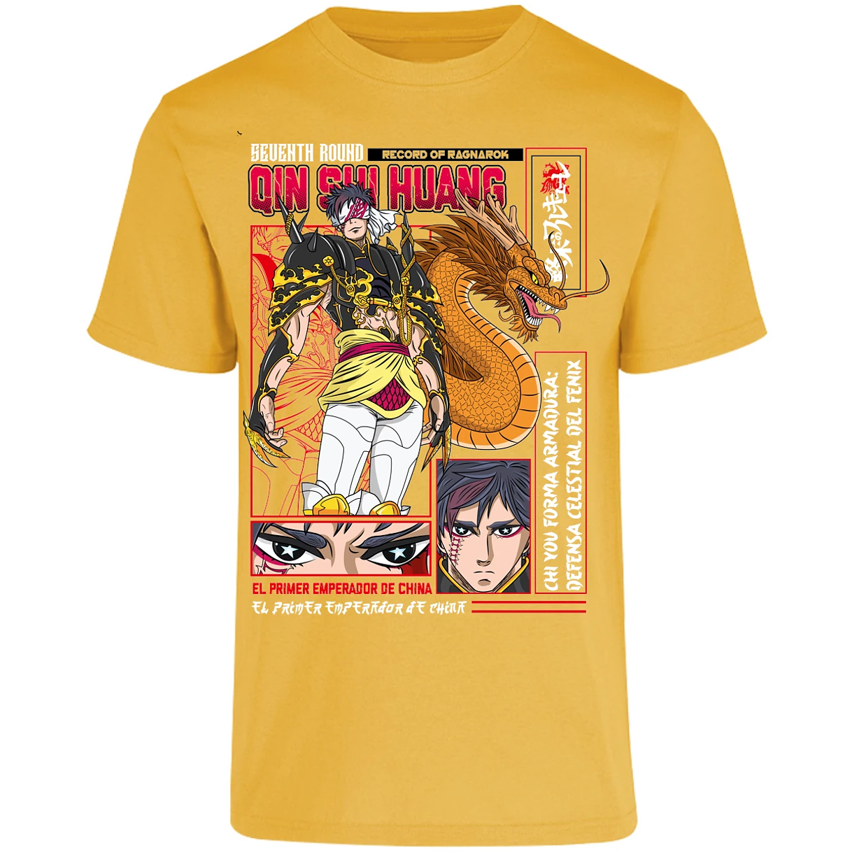 Playera Record Of Ragnarok Quin Shin Wan para Adulto 8
