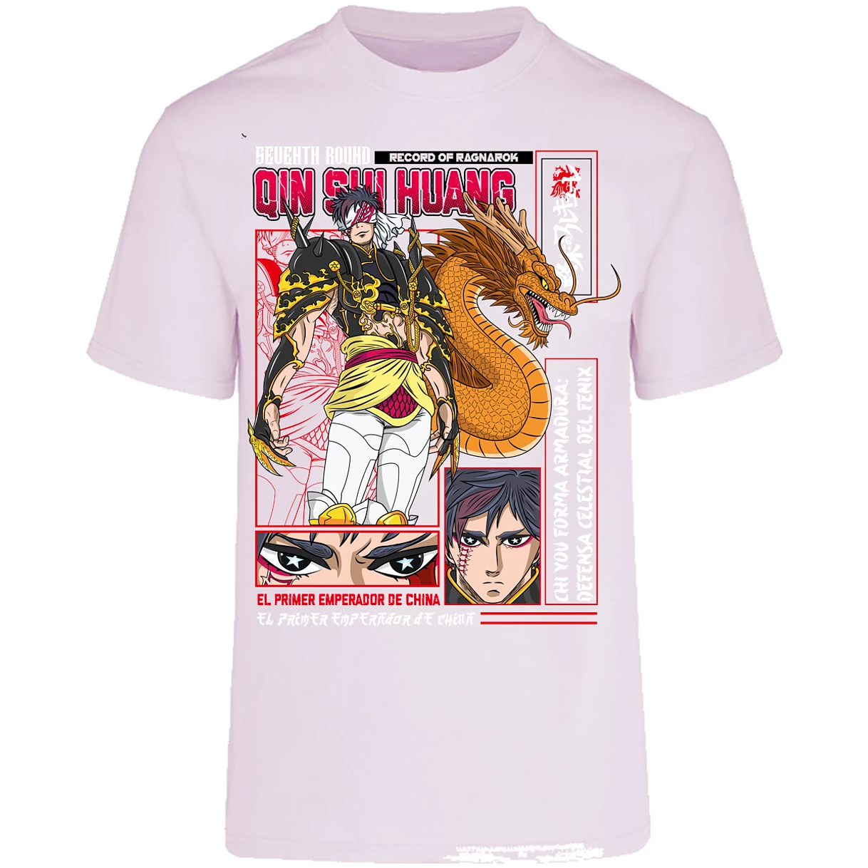 Playera Record Of Ragnarok Quin Shin Wan para Adulto 14