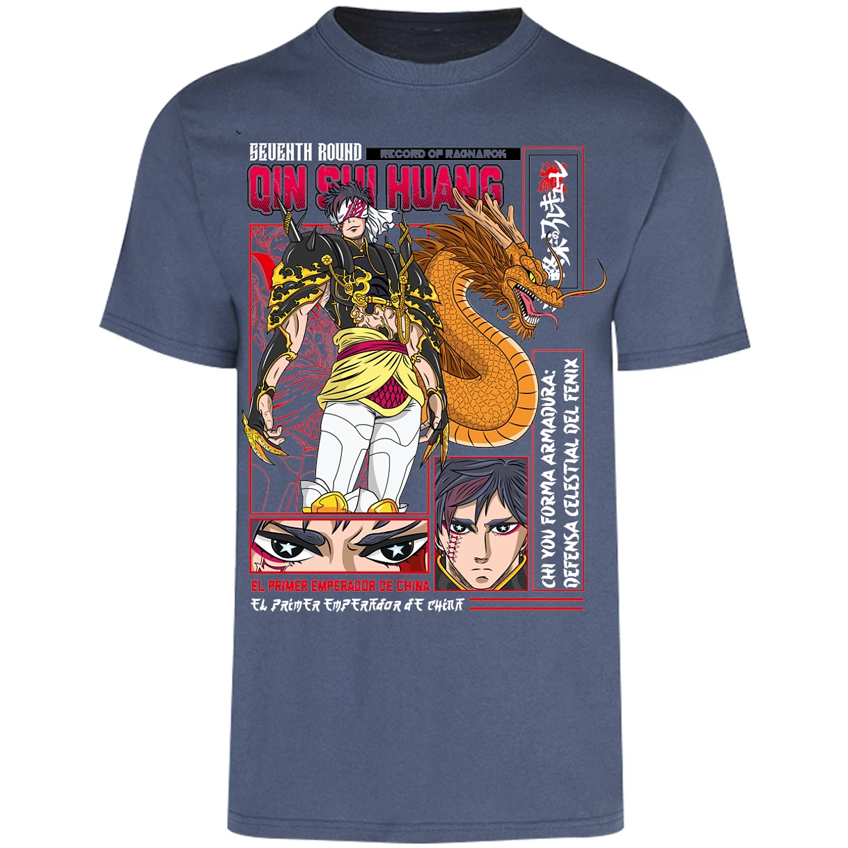 Playera Record Of Ragnarok Quin Shin Wan para Adulto 15