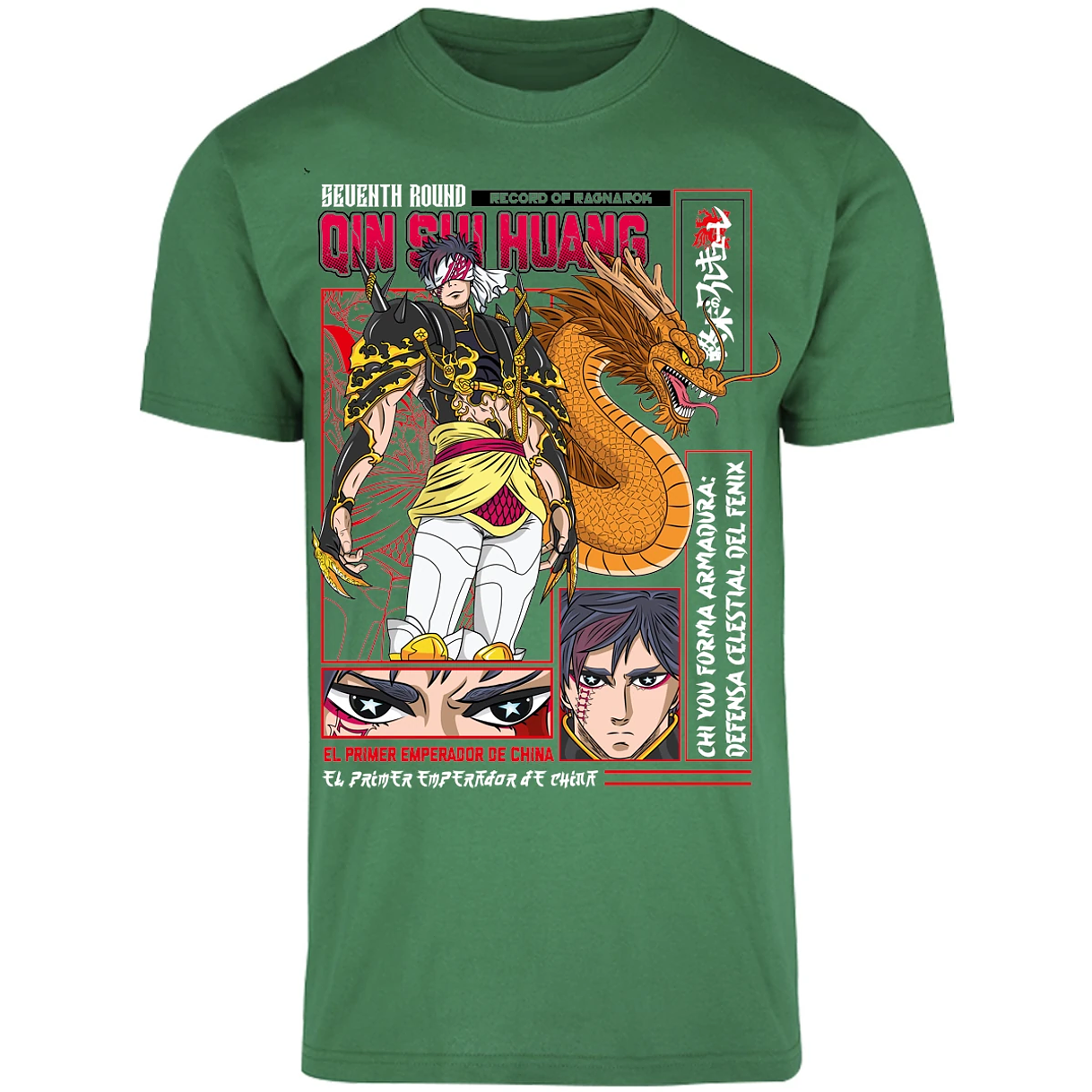 Playera Record Of Ragnarok Quin Shin Wan para Adulto 19