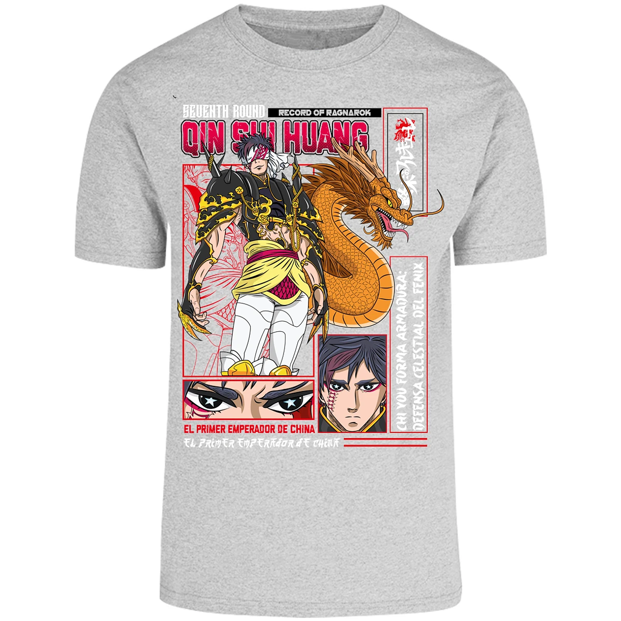 Playera Record Of Ragnarok Quin Shin Wan para Adulto 21