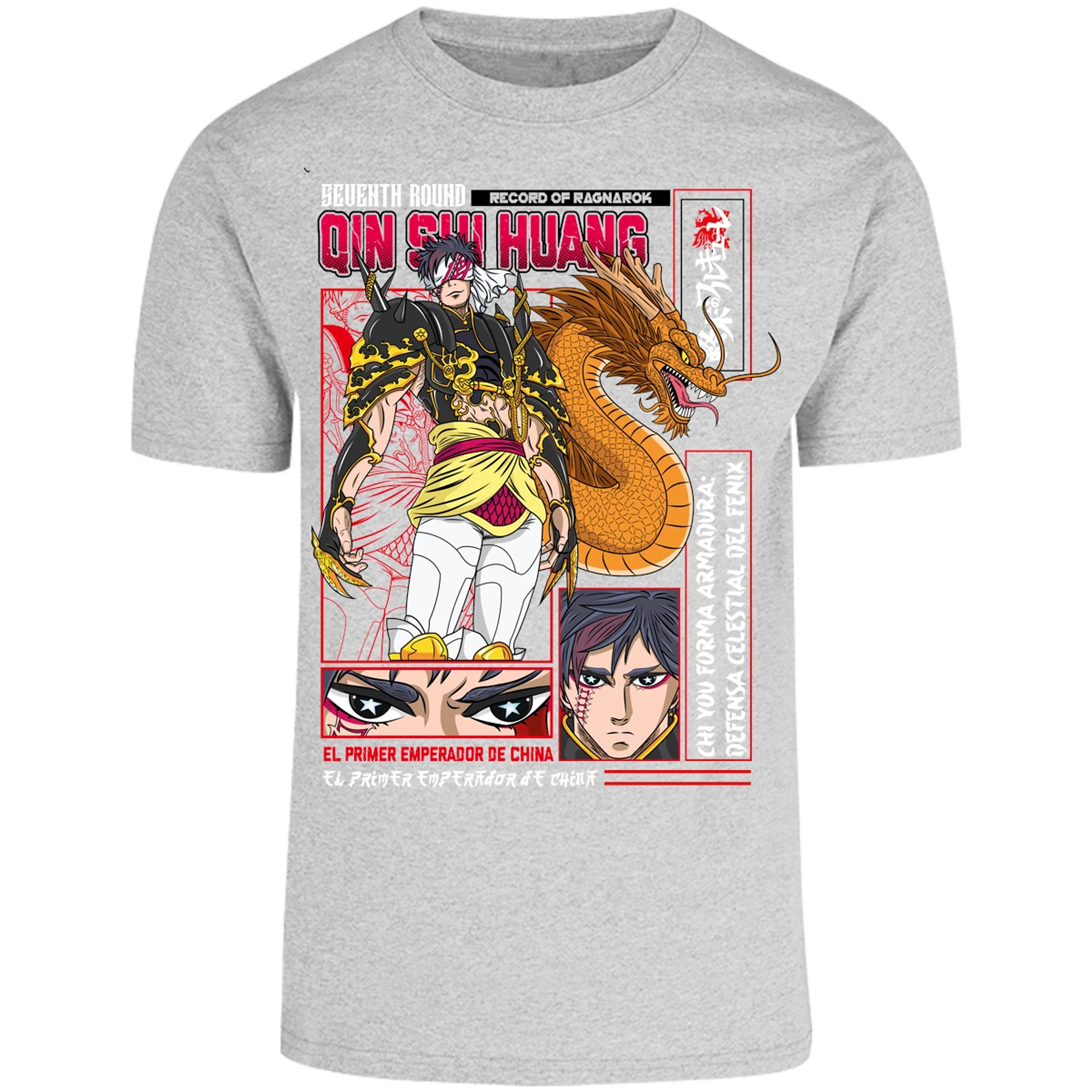 Playera Record Of Ragnarok Quin Shin Wan para Adulto 21