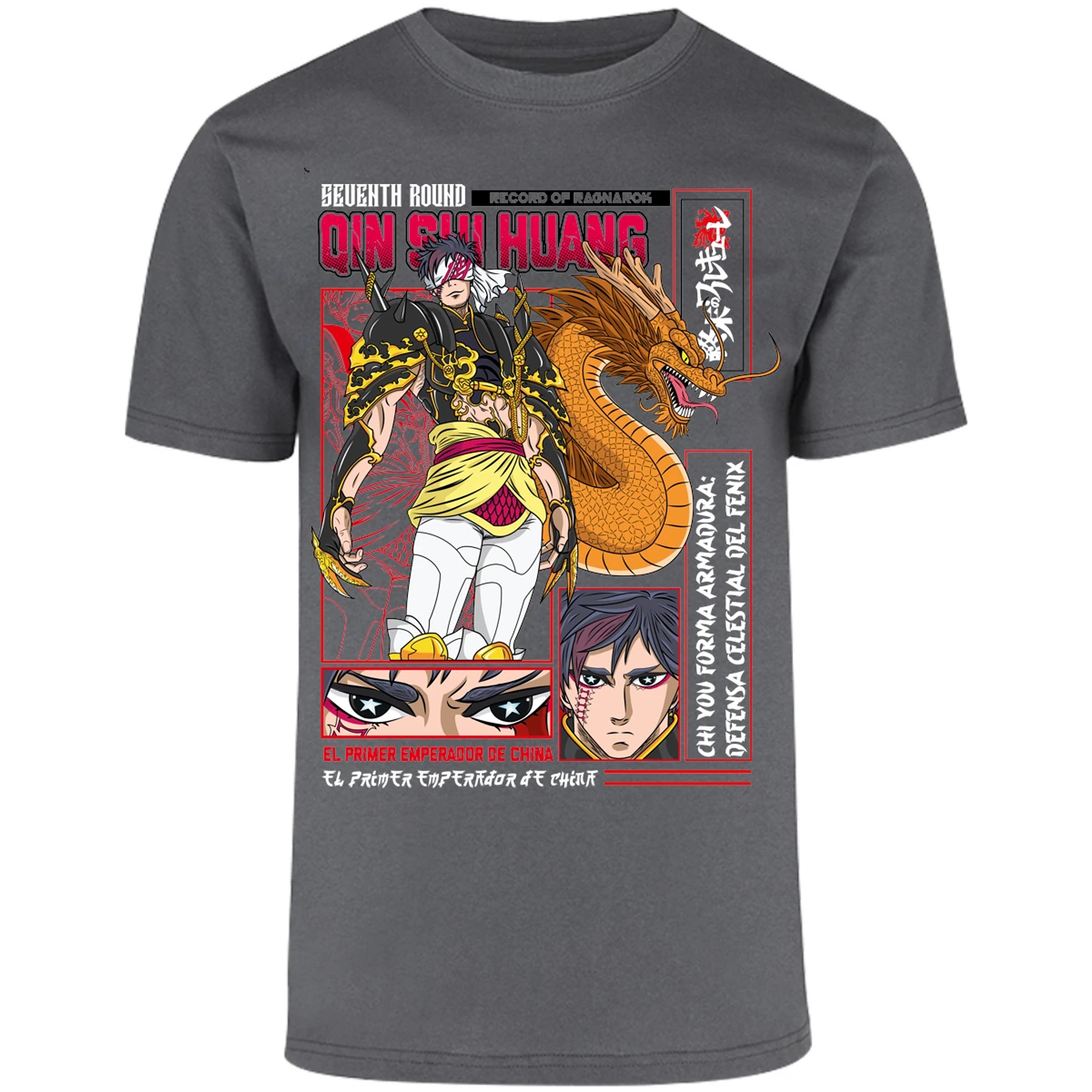 Playera Record Of Ragnarok Quin Shin Wan para Adulto 25