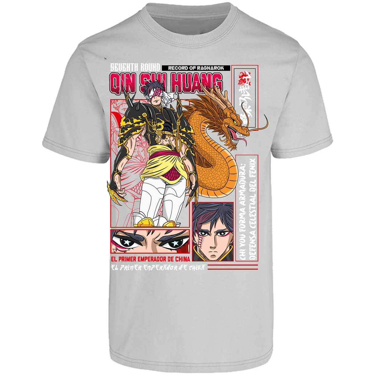Playera Record Of Ragnarok Quin Shin Wan para Adulto 26