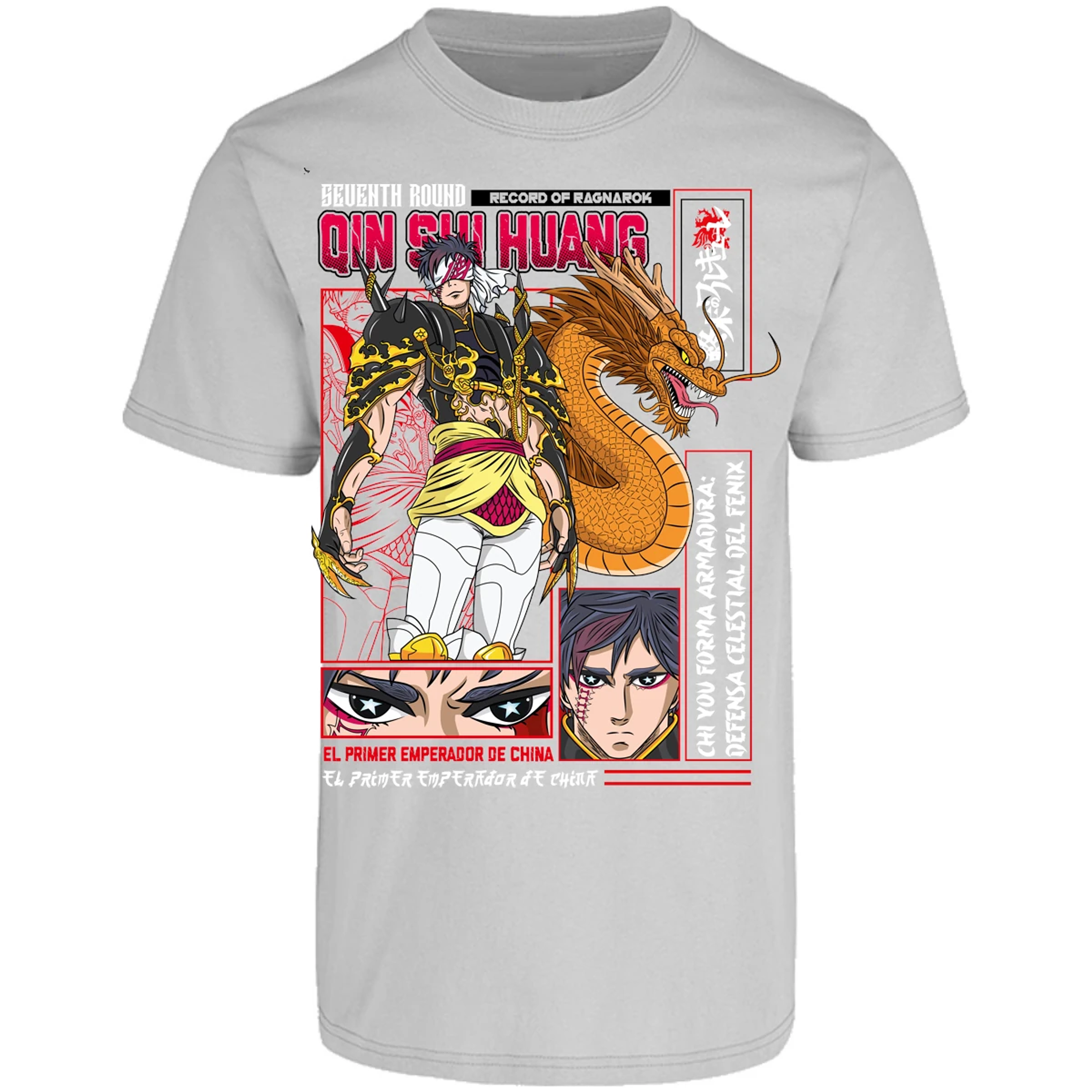 Playera Record Of Ragnarok Quin Shin Wan para Adulto 26