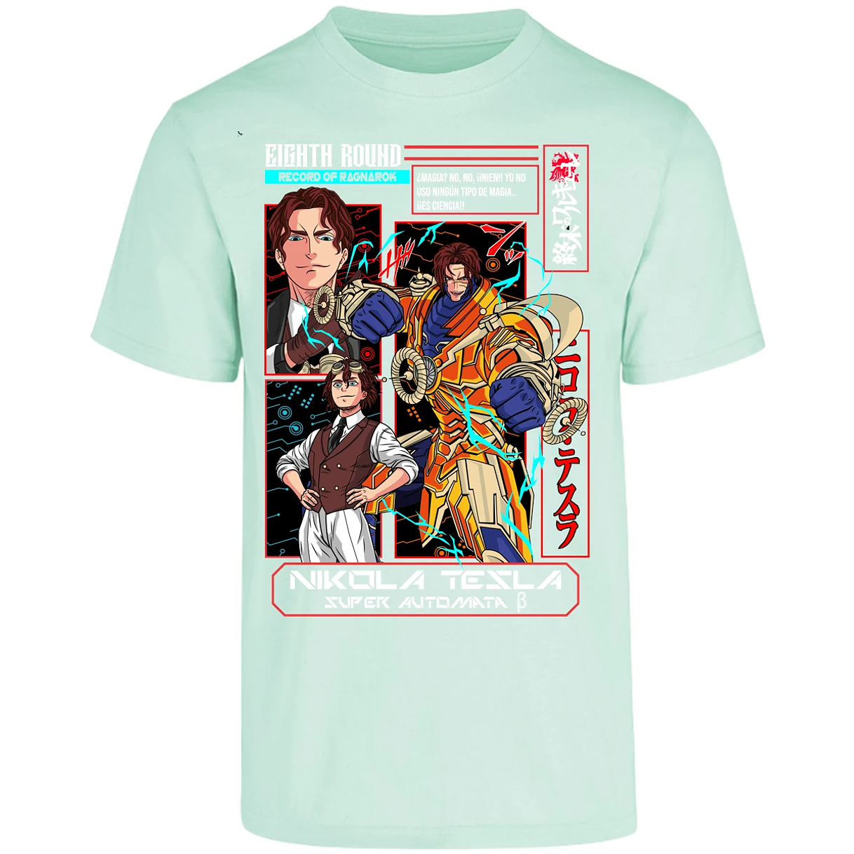 Playera Record Of Ragnarok Tesla Anime para Adulto 29