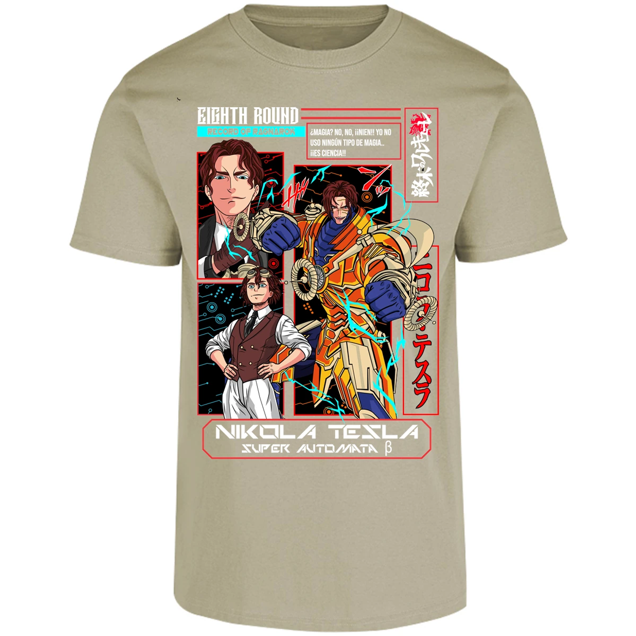 Playera Record Of Ragnarok Tesla Anime para Adulto 14