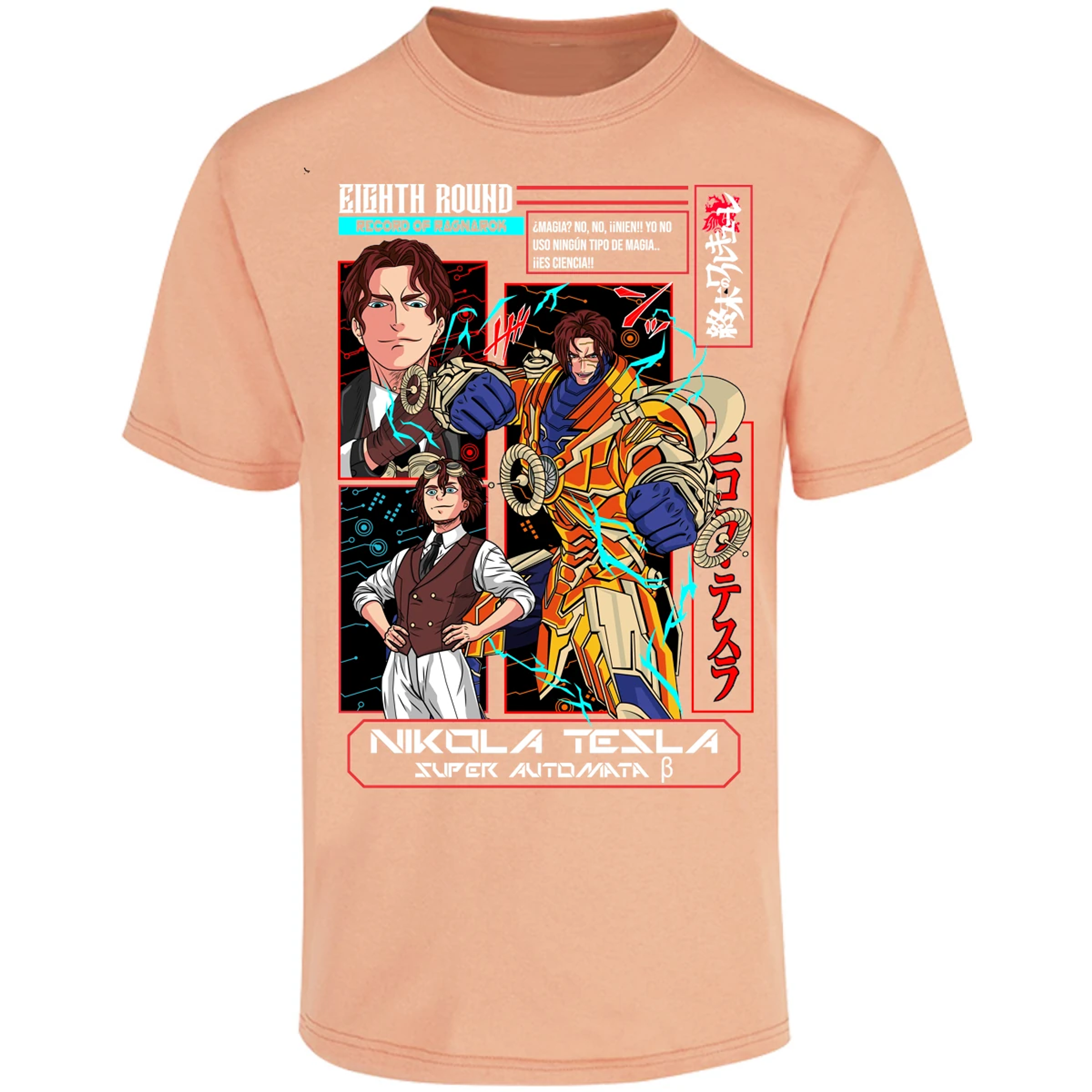 Playera Record Of Ragnarok Tesla Anime para Adulto 2