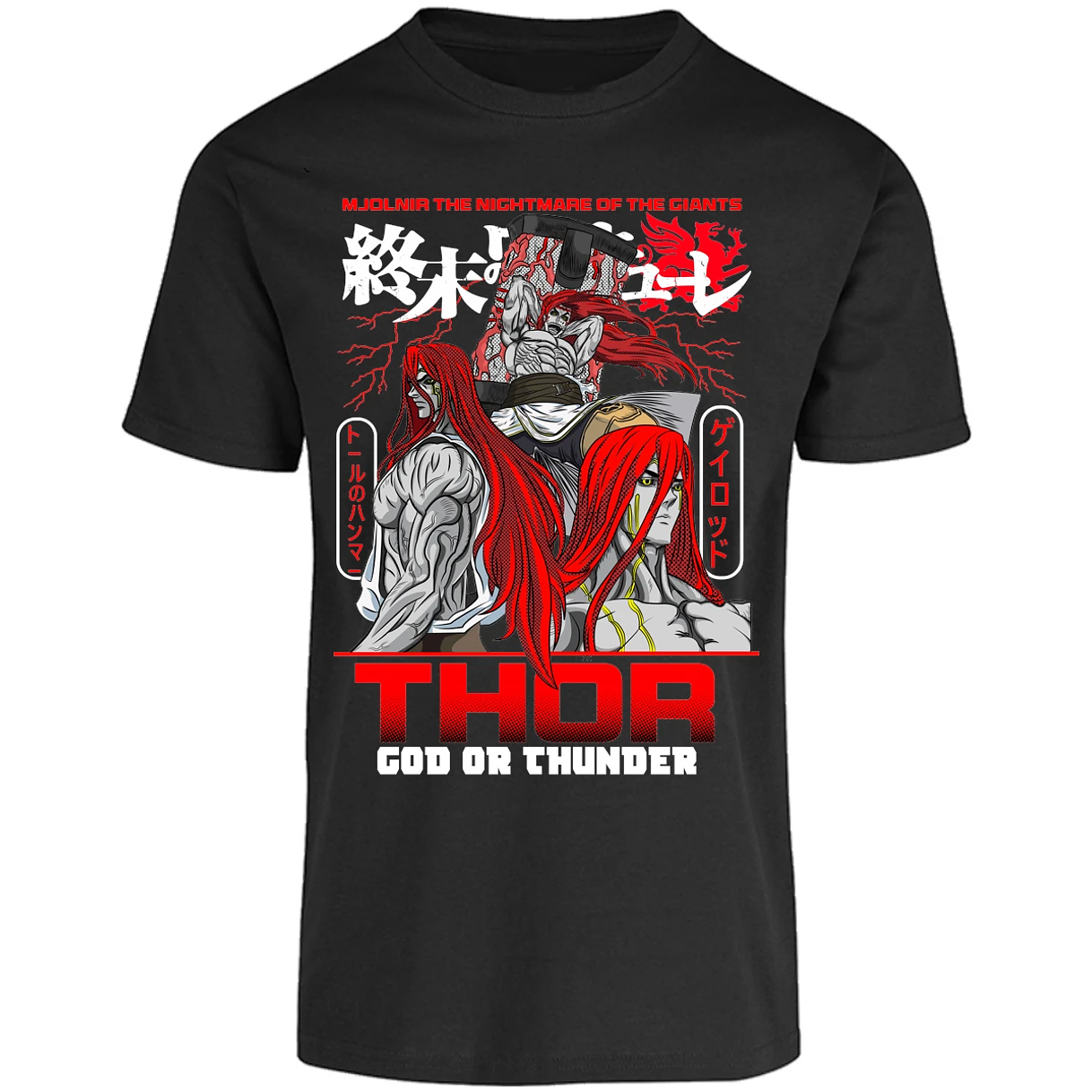 Playera Record Of Ragnarok Thor para Adulto 12