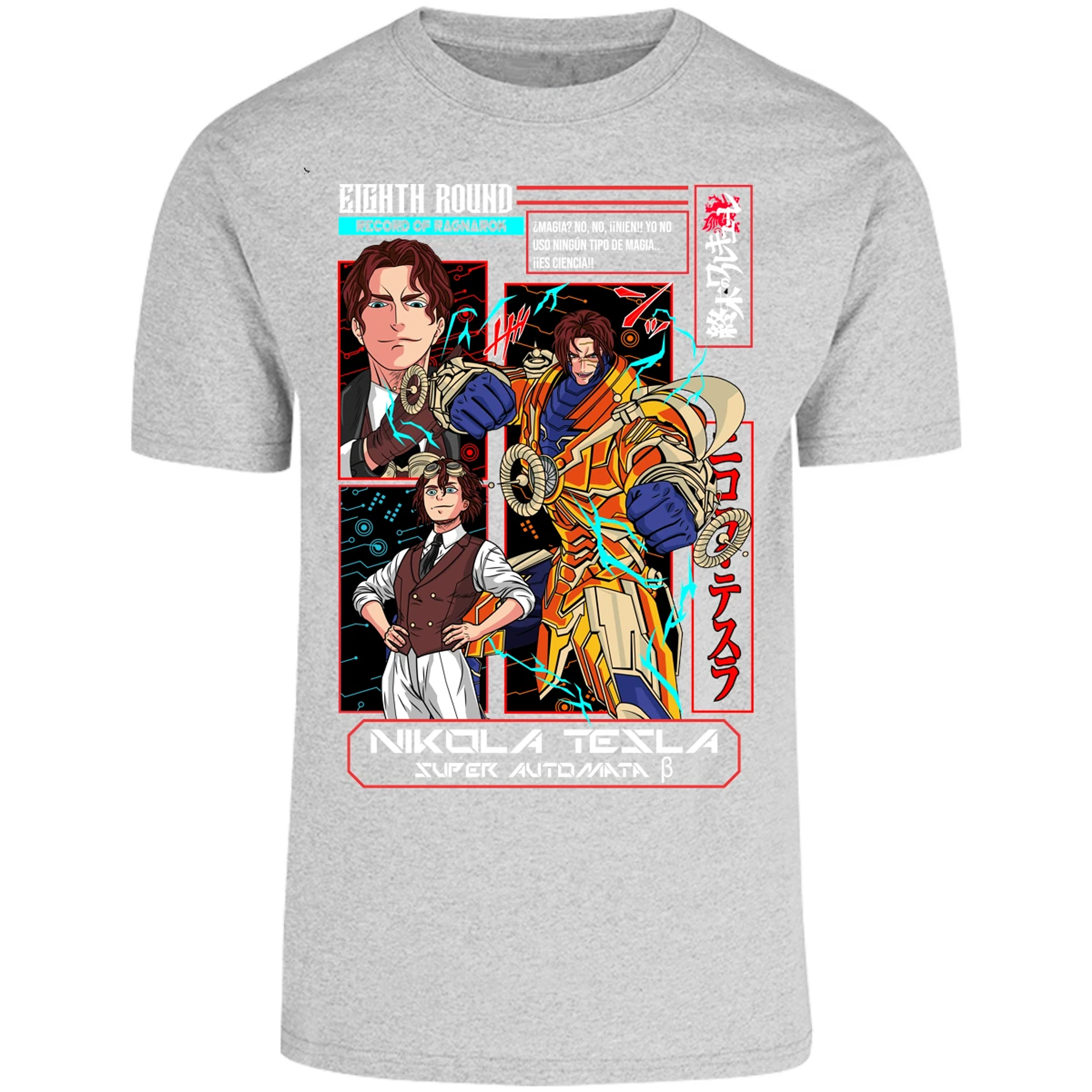 Playera Record Of Ragnarok Tesla Anime para Adulto 5