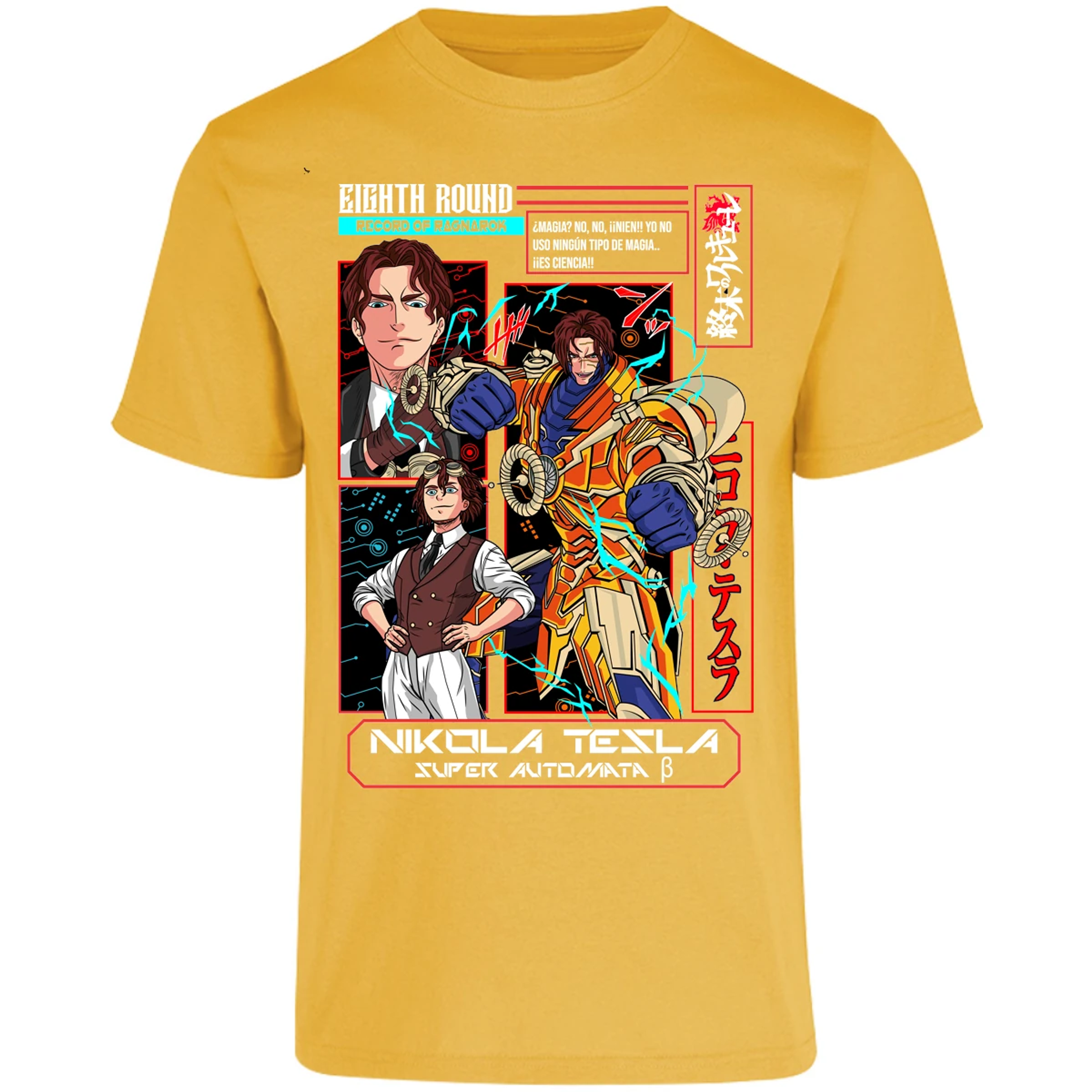 Playera Record Of Ragnarok Tesla Anime para Adulto 11