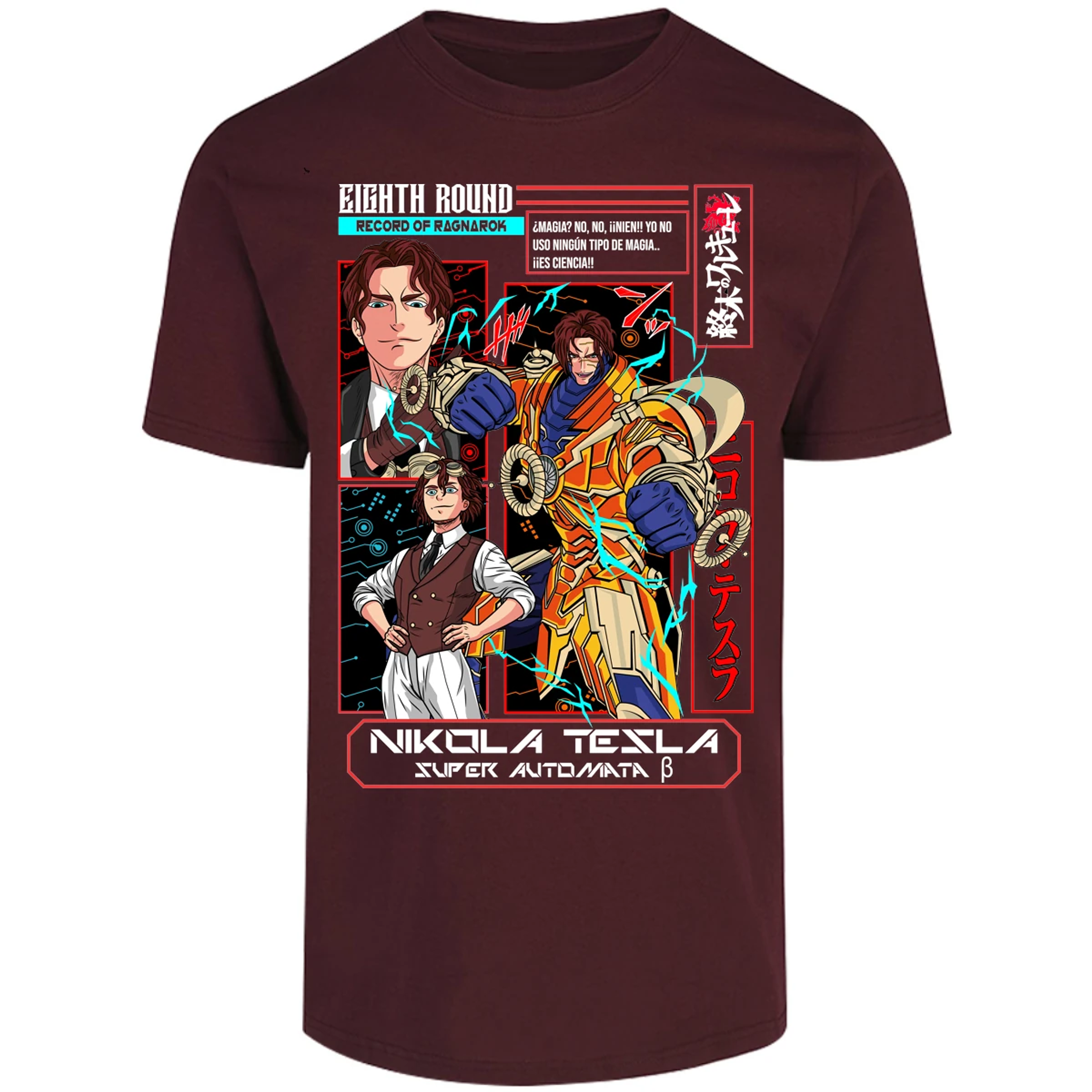 Playera Record Of Ragnarok Tesla Anime para Adulto 18