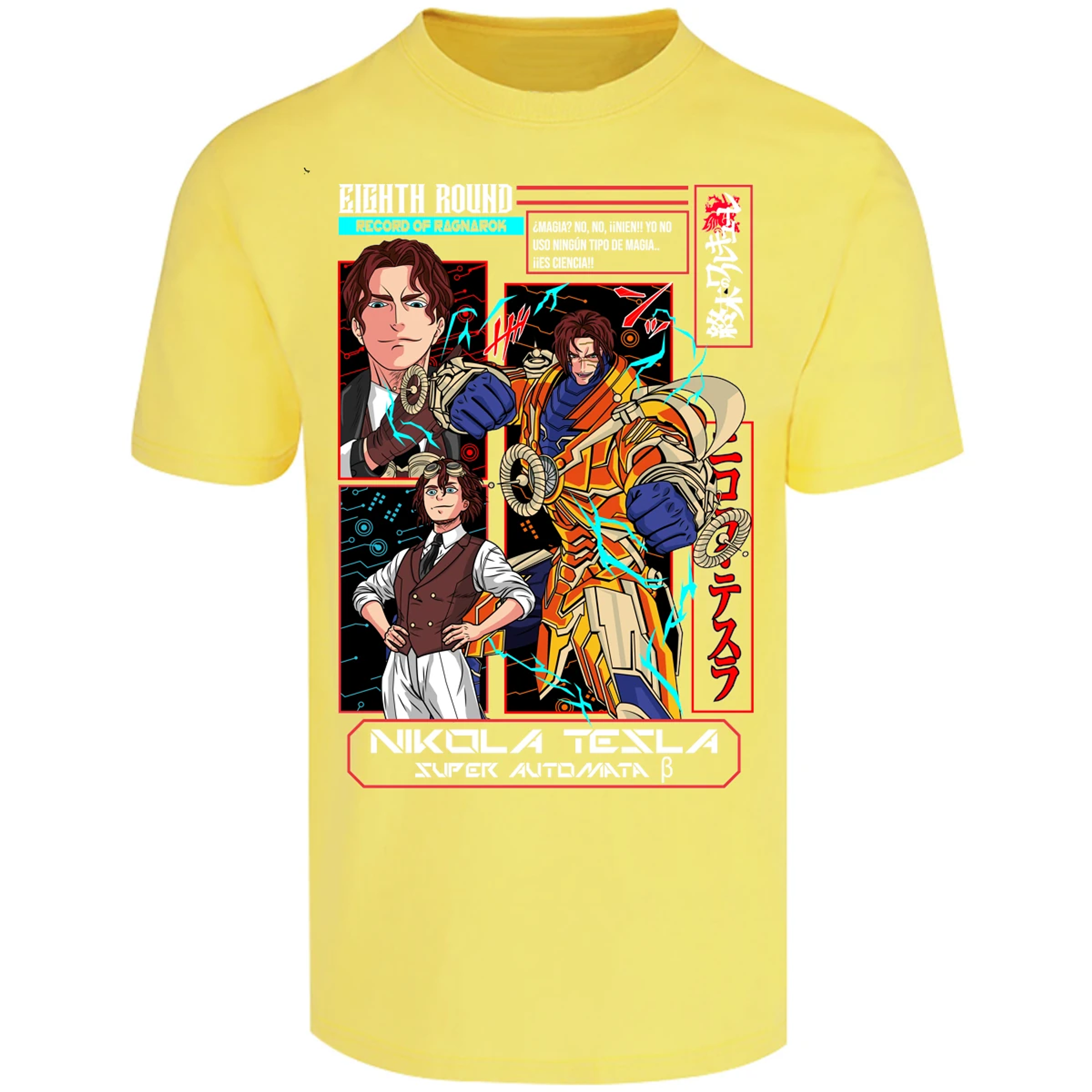 Playera Record Of Ragnarok Tesla Anime para Adulto 27