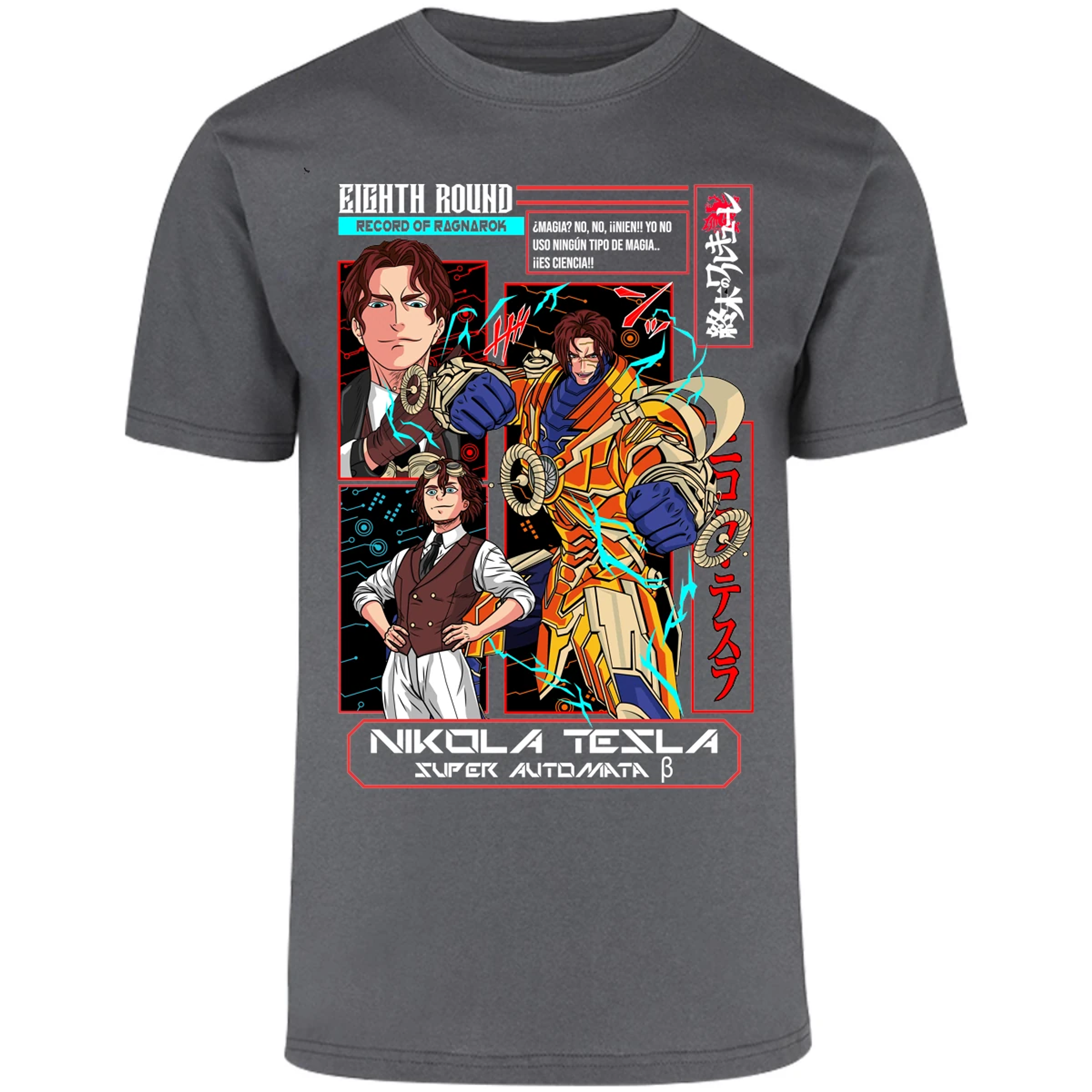 Playera Record Of Ragnarok Tesla Anime para Adulto 22