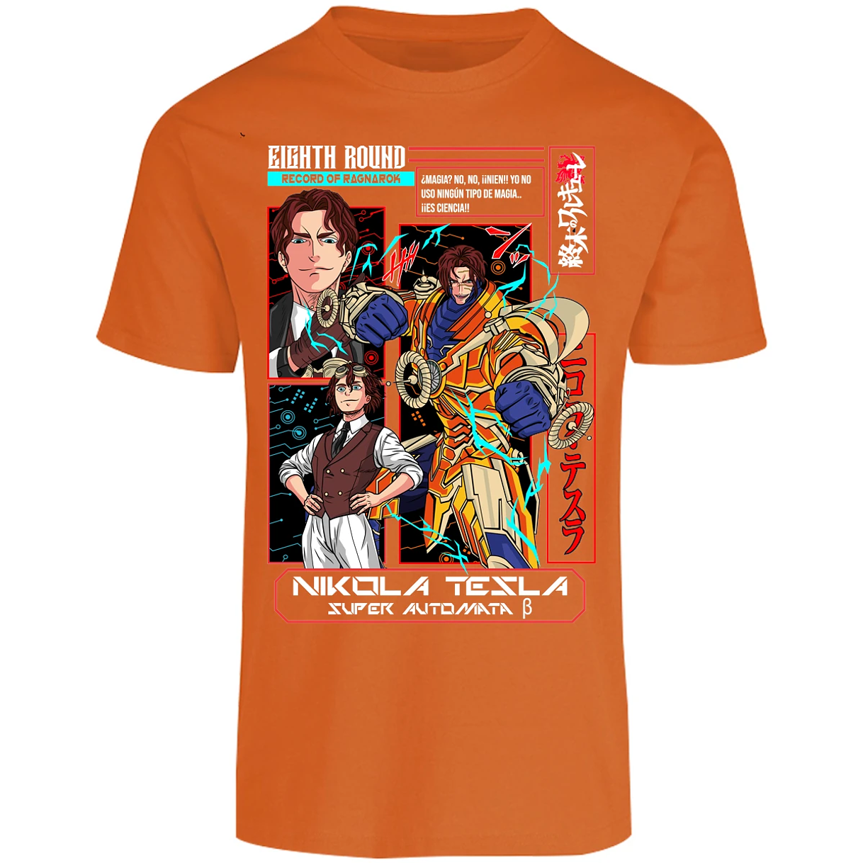 Playera Record Of Ragnarok Tesla Anime para Adulto 20