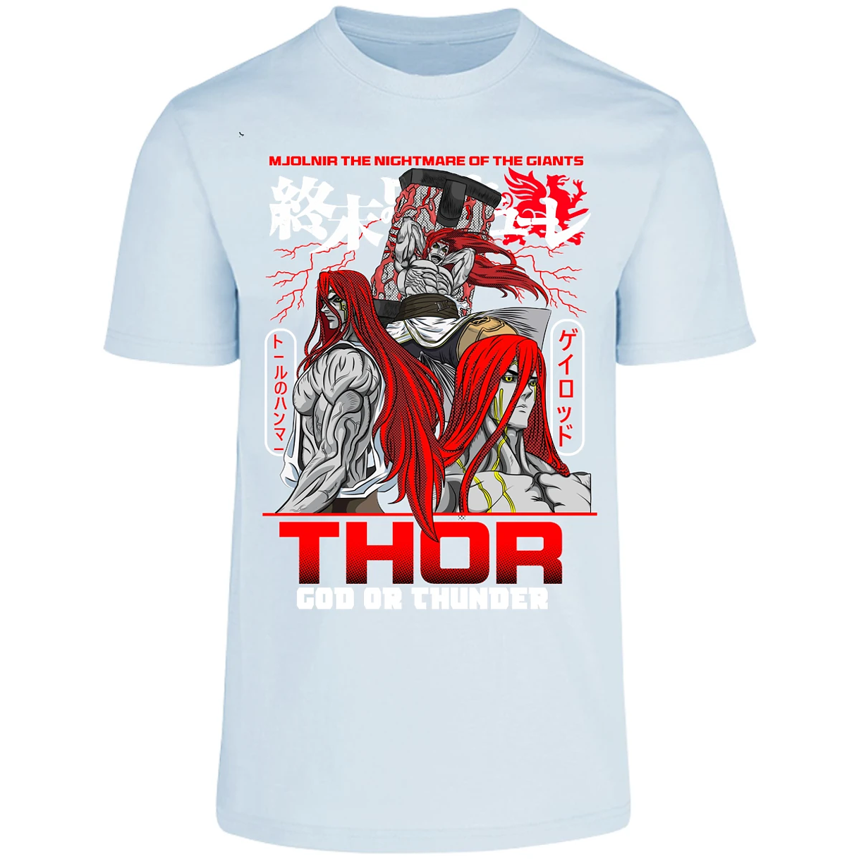 Playera Record Of Ragnarok Thor para Adulto 28