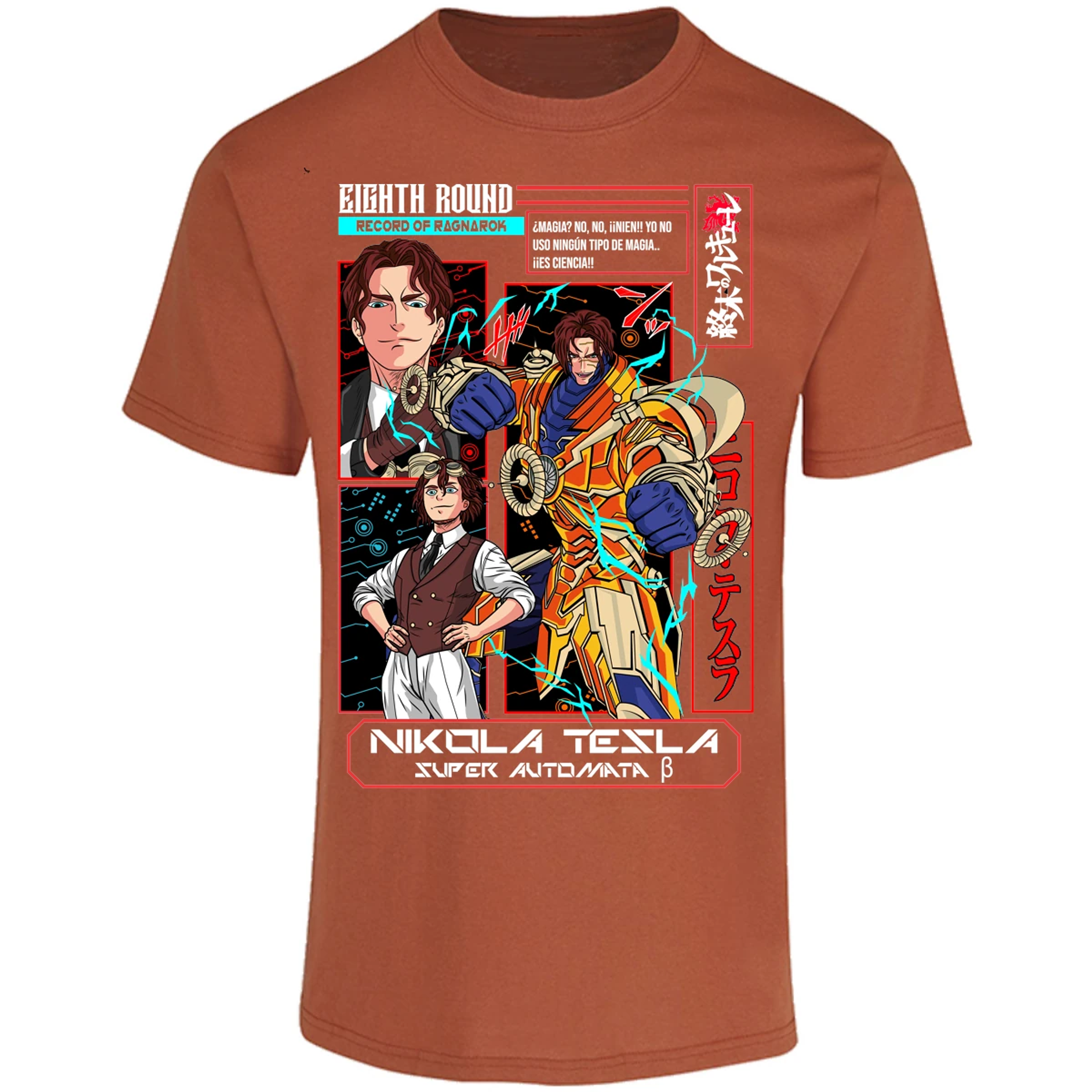 Playera Record Of Ragnarok Tesla Anime para Adulto 24