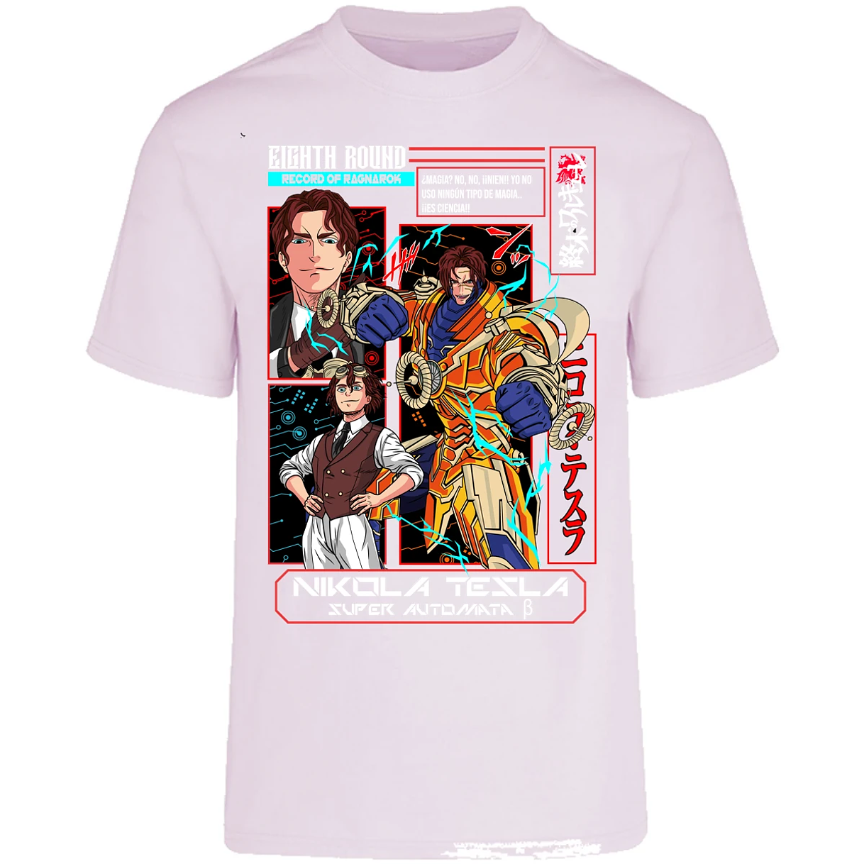 Playera Record Of Ragnarok Tesla Anime para Adulto 30