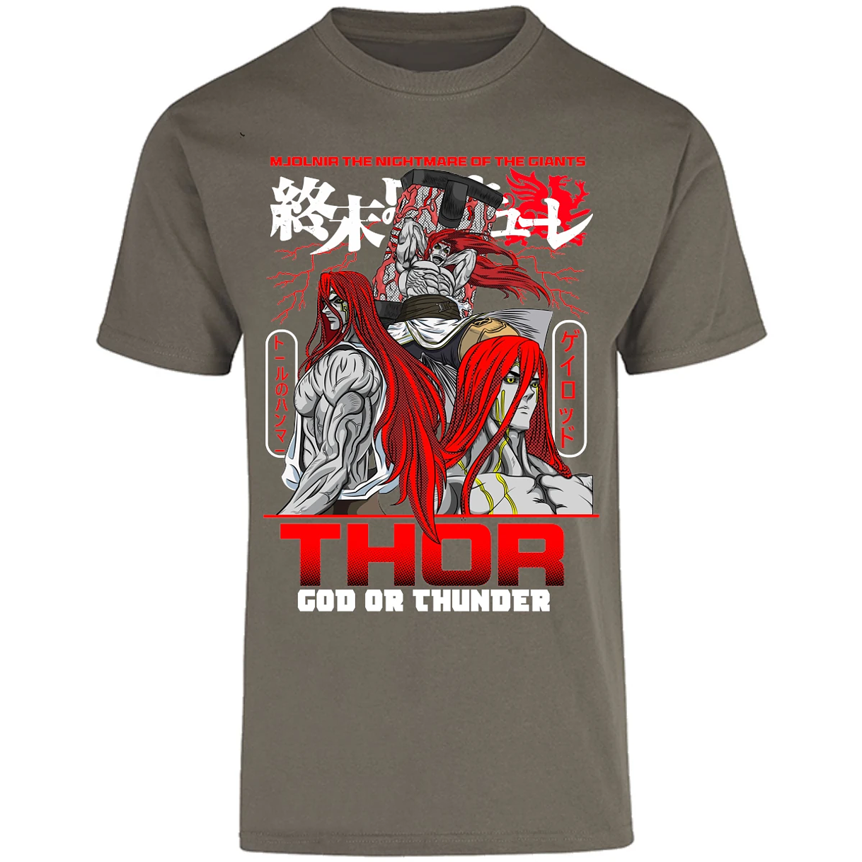 Playera Record Of Ragnarok Thor para Adulto 13