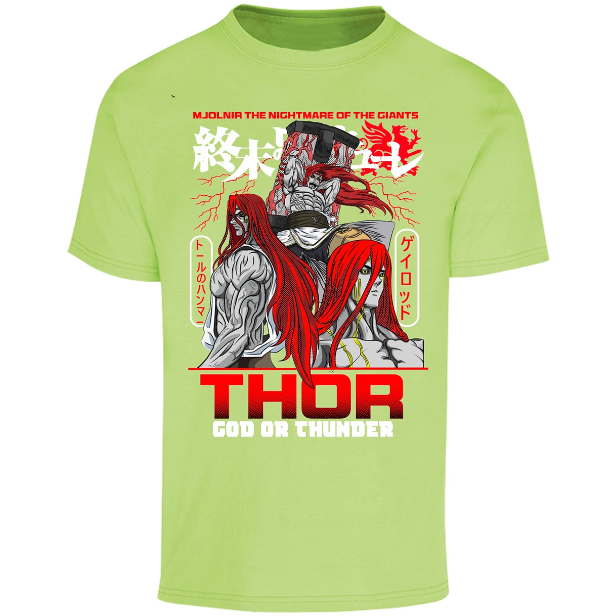 Playera Record Of Ragnarok Thor para Adulto 17