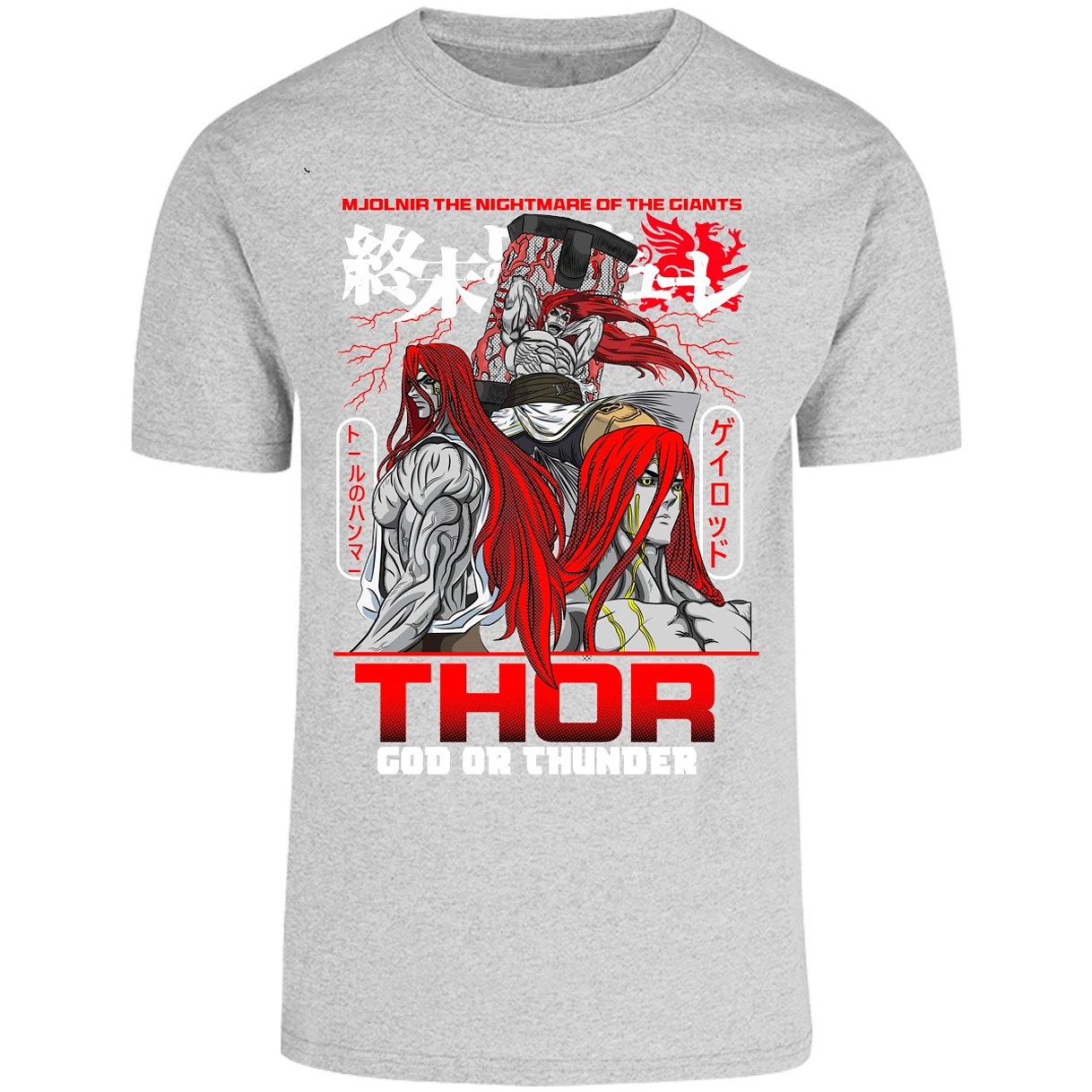 Playera Record Of Ragnarok Thor para Adulto 19