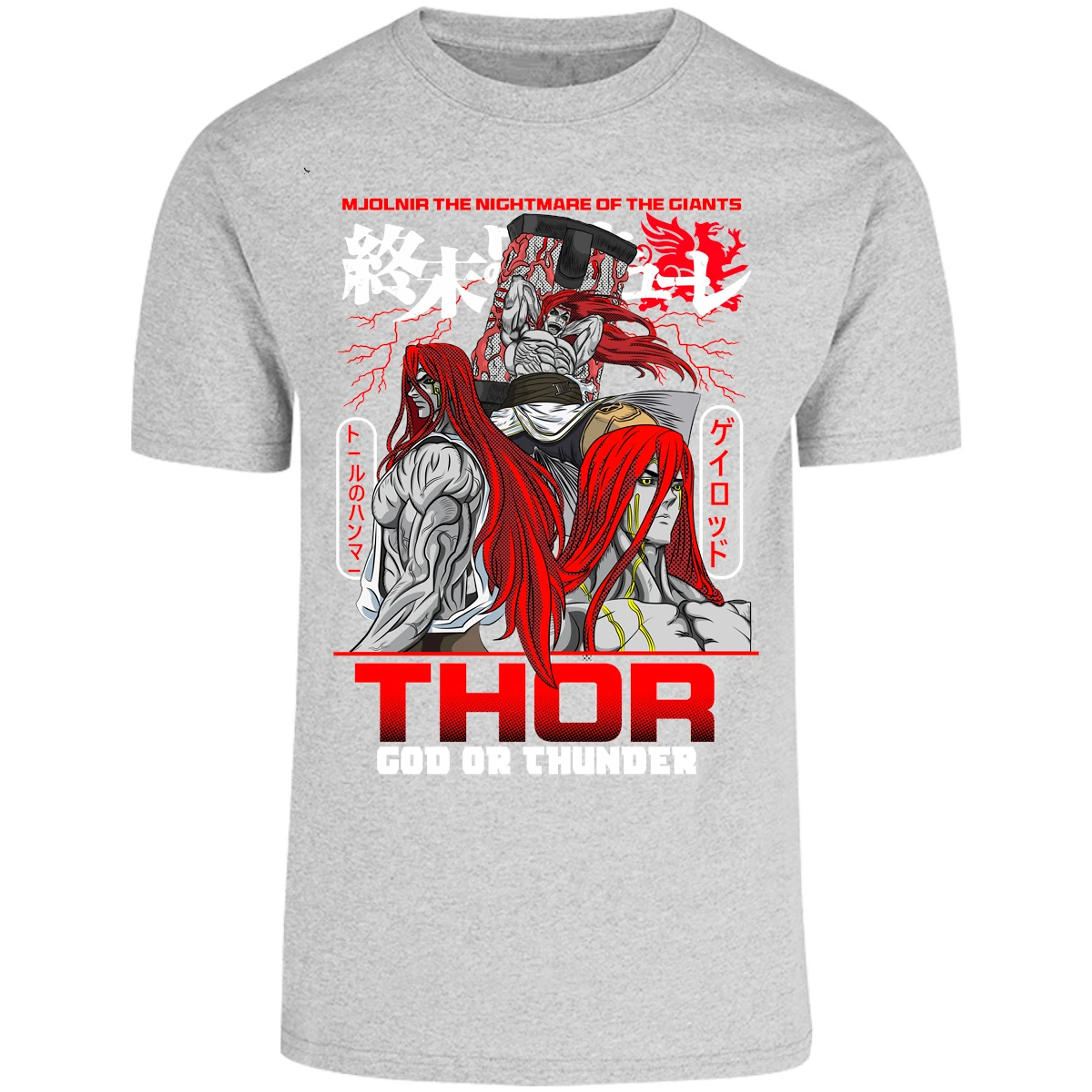 Playera Record Of Ragnarok Thor para Adulto 19