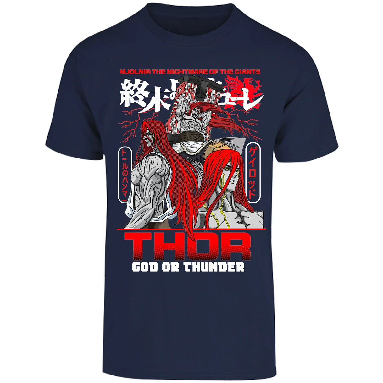 Playera Record Of Ragnarok Thor para Adulto 20