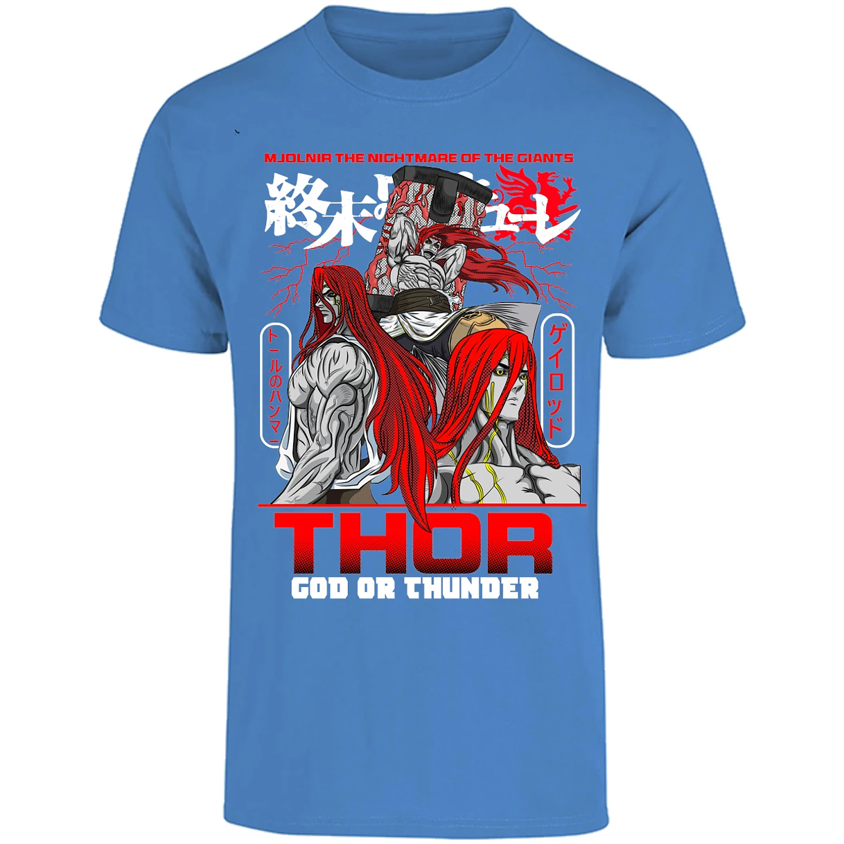 Playera Record Of Ragnarok Thor para Adulto 26