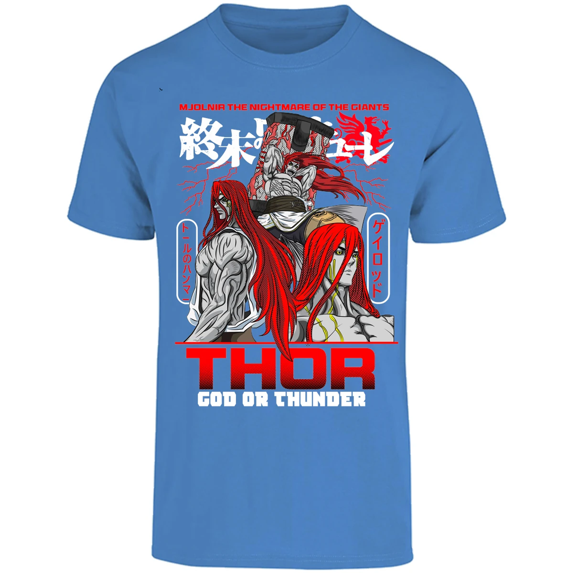 Playera Record Of Ragnarok Thor para Adulto 26